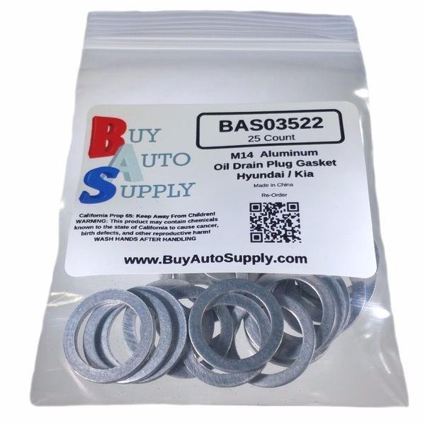 M14 Aluminum Oil Drain Plug Gaskets Fits Ford Hyundai 21513-23000 Dorman 095-147