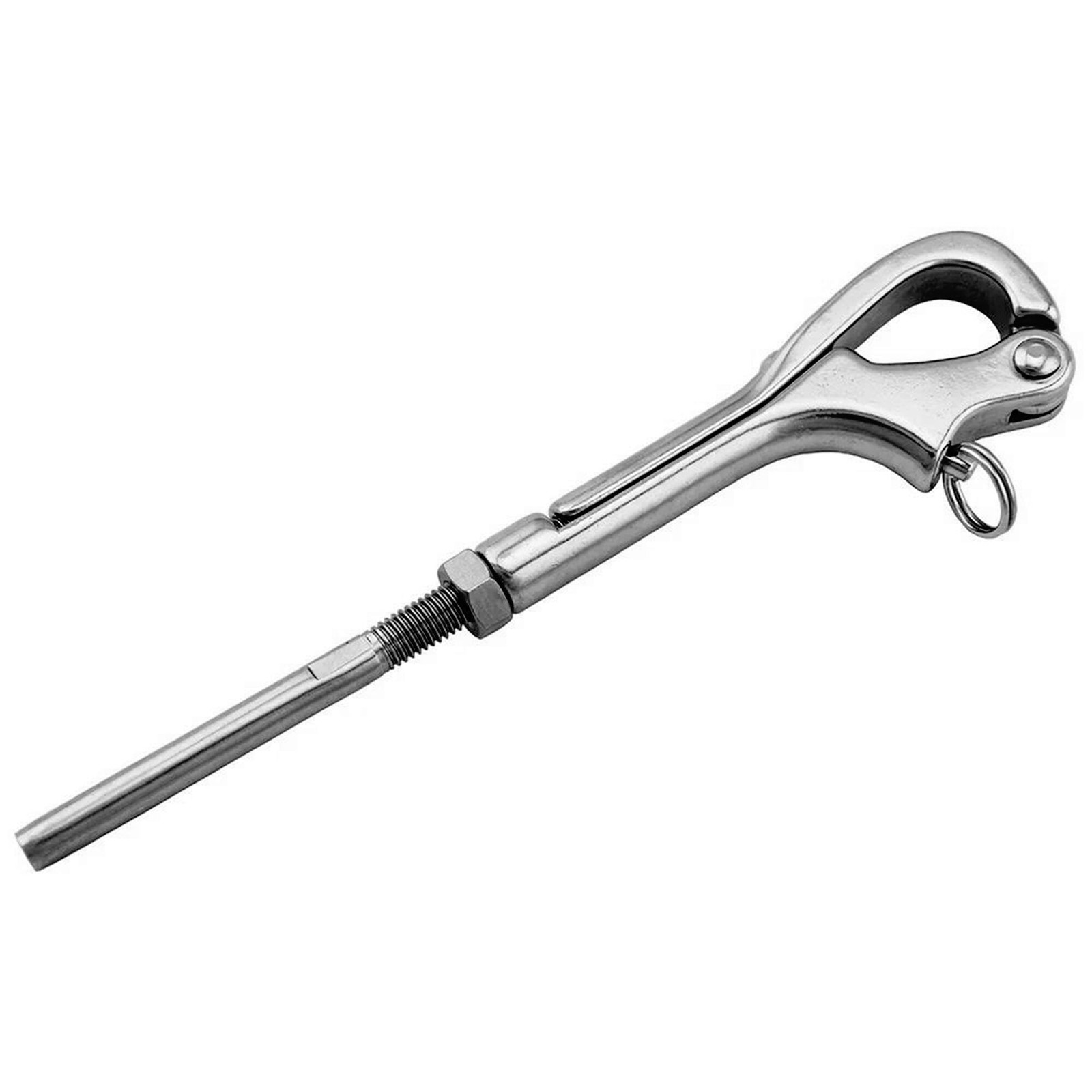 3 Inch Overall Length 316 Stainless Steel Openable Pelican Hook Shackle M6 Bolt