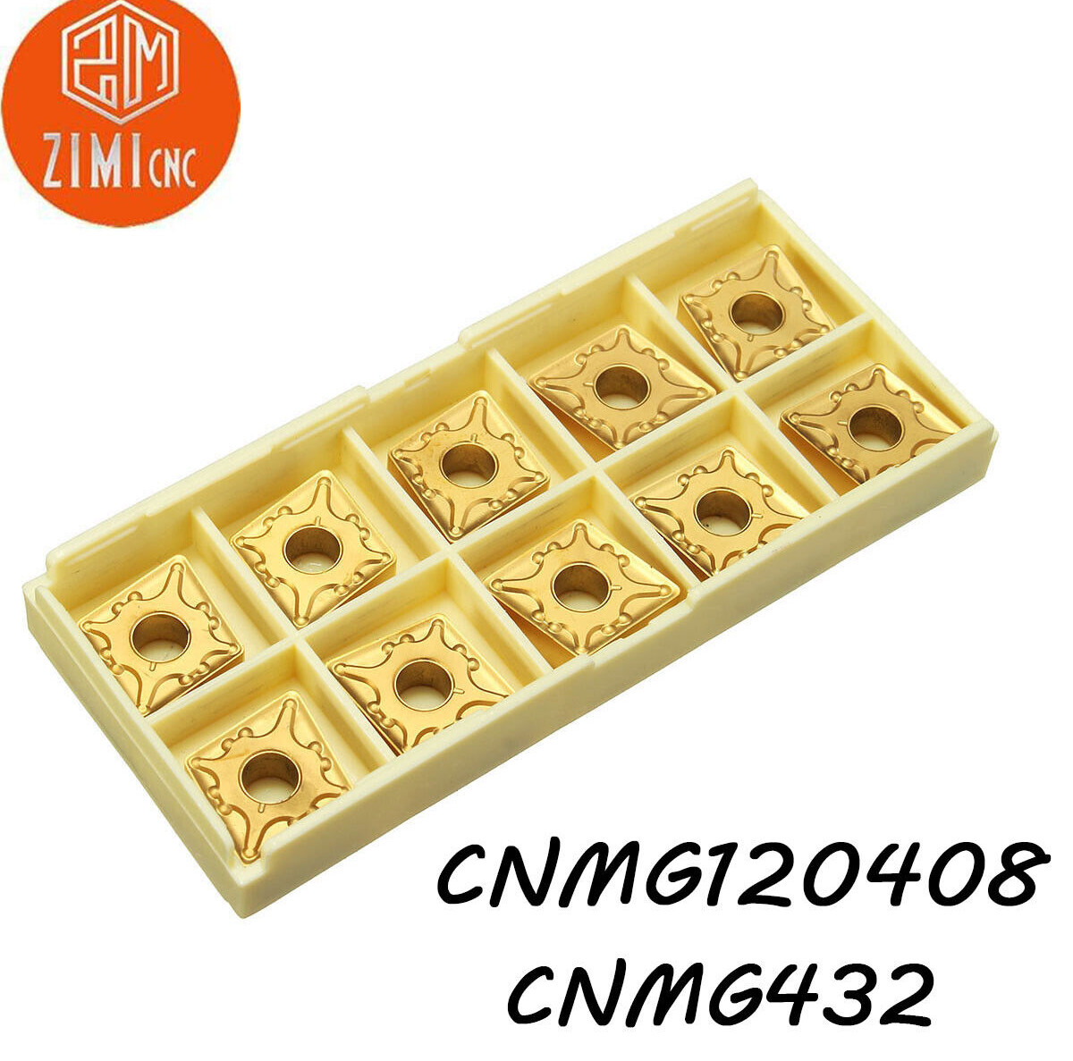 10pcs CNMG120408-MA CNMG432 carbide insert lathe turning blade tool for steel