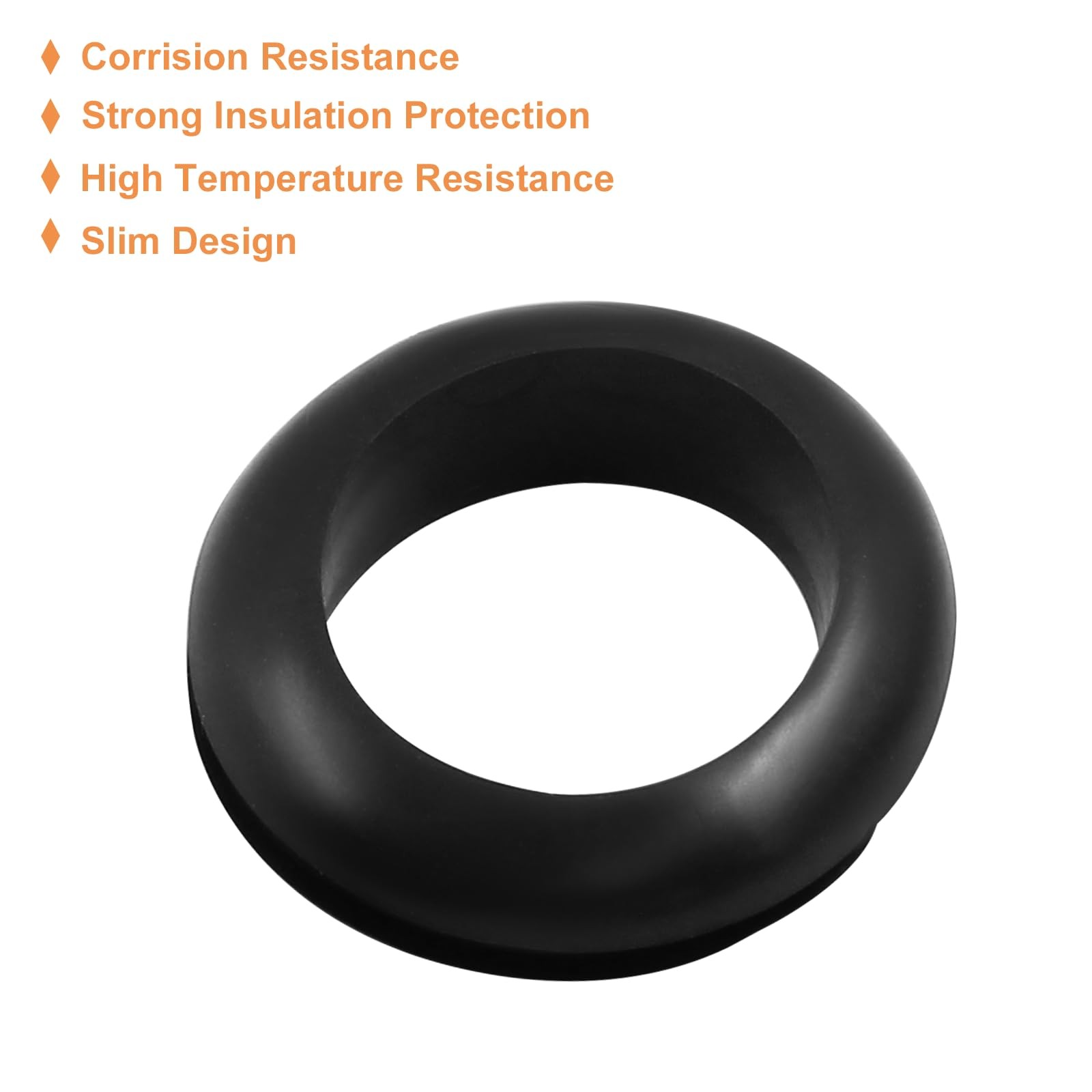 12 Pcs 25mm Rubber Grommets, 1 Inch Inside Diameter 1 Inch Drill Hole Rubber Hol