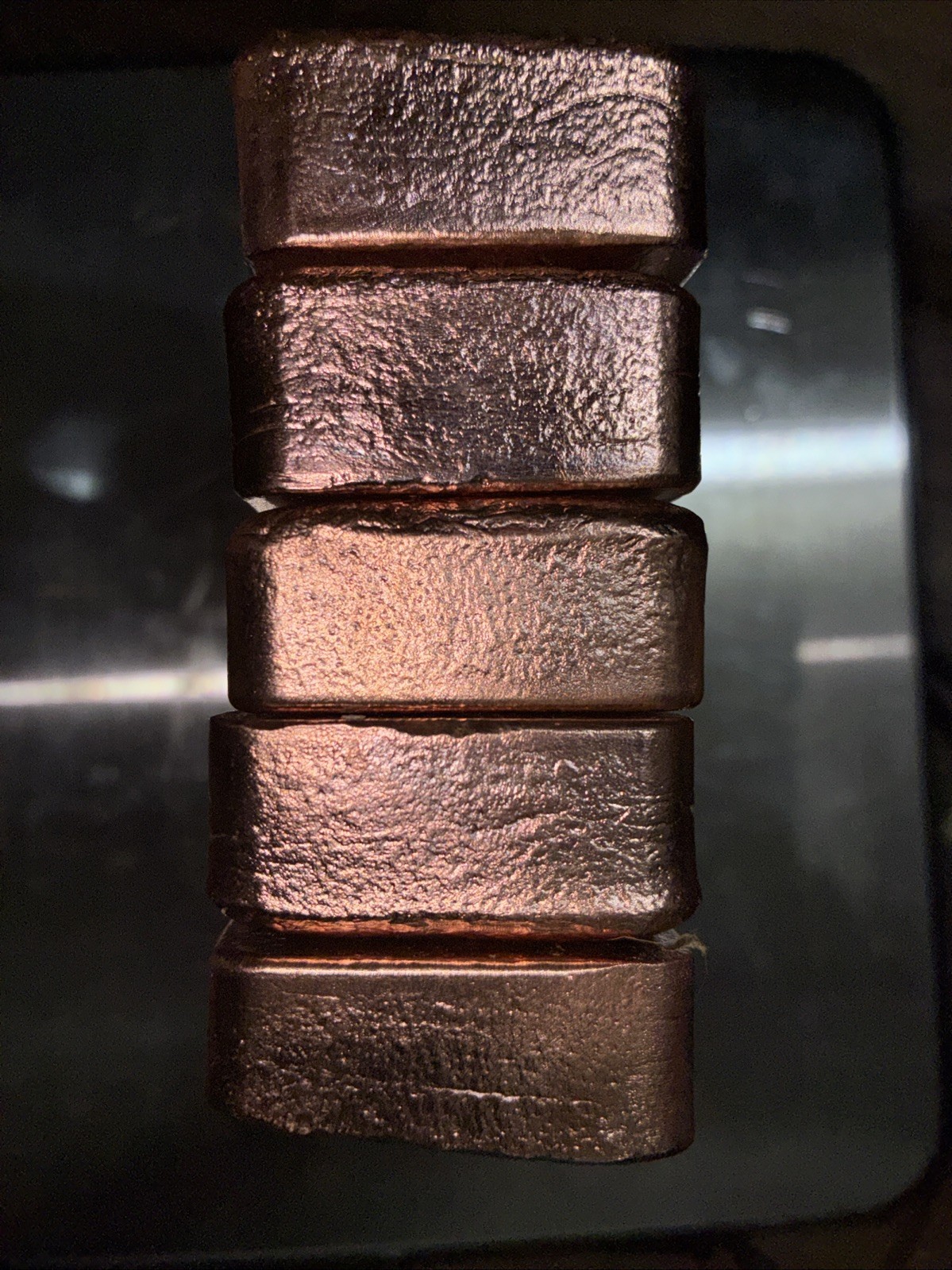 Copper Bars Ingots Hand Poured Pure 5lbs 11oz+