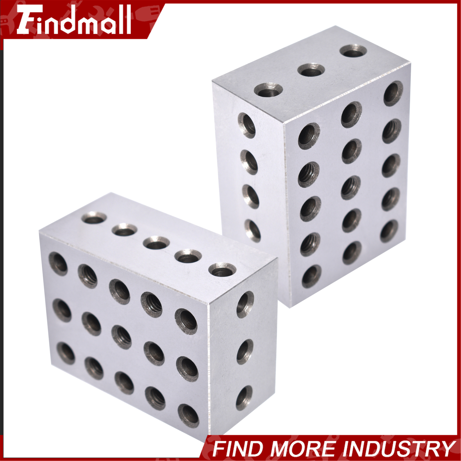 2 Matched Pair Ultra Precision 2-3-4 234 Blocks 23 Holes .0002″ Machinist