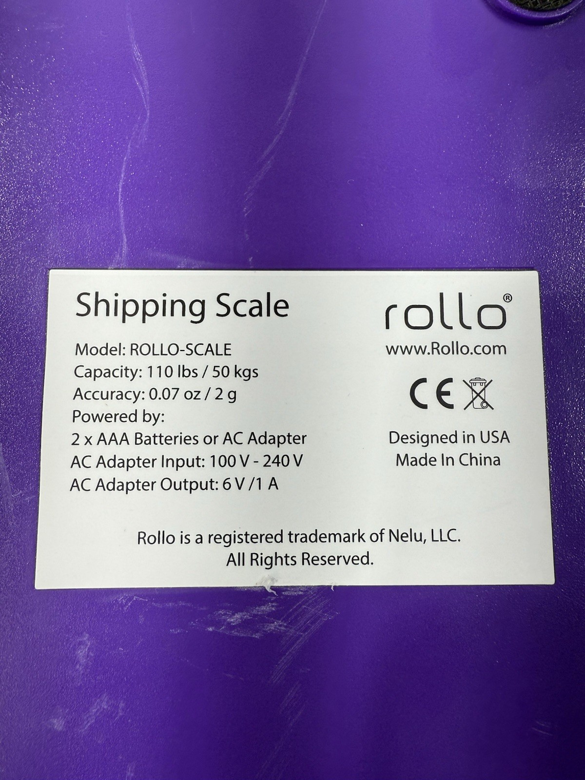 ROLLO SHIPPING SCALE 110lb/50kg – Quality Shipping Scale Tested Working!