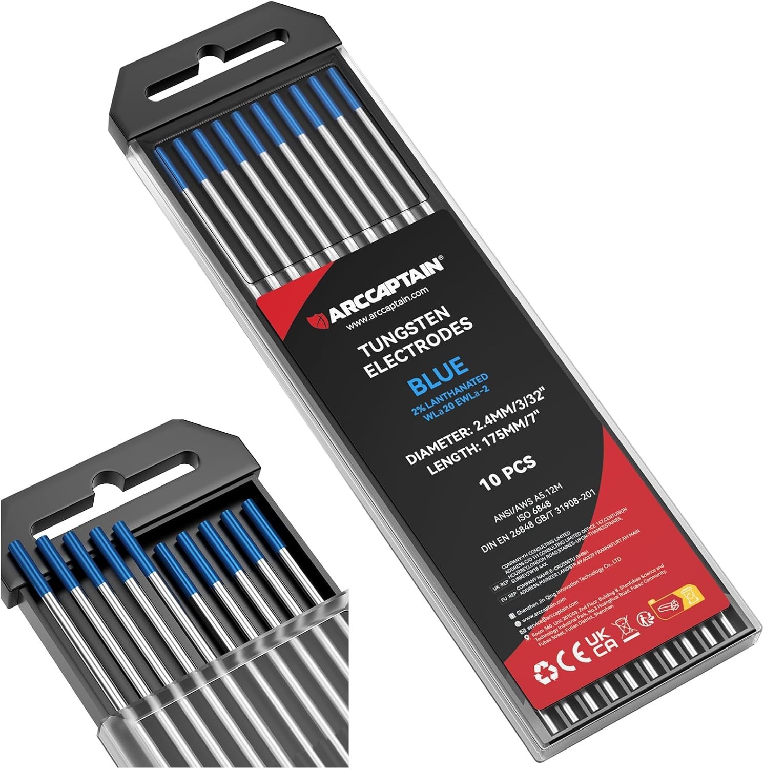 2% Lanthanated Tungsten Electrodes 10-Pack – Ideal for Arc Stability in Welding