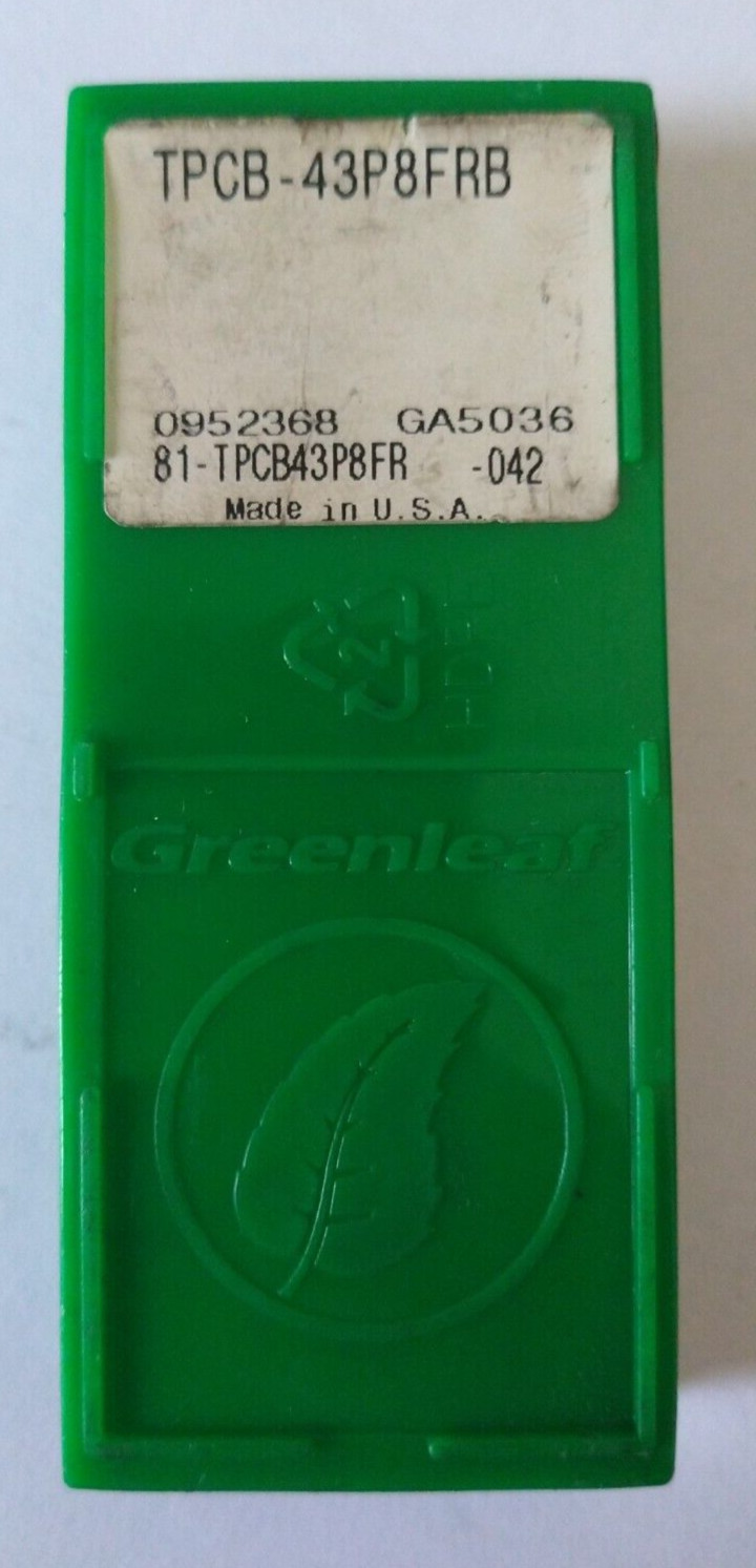 Greenleaf Turning Inserts GA5036 QTY 5 TPCB-43P8FRB