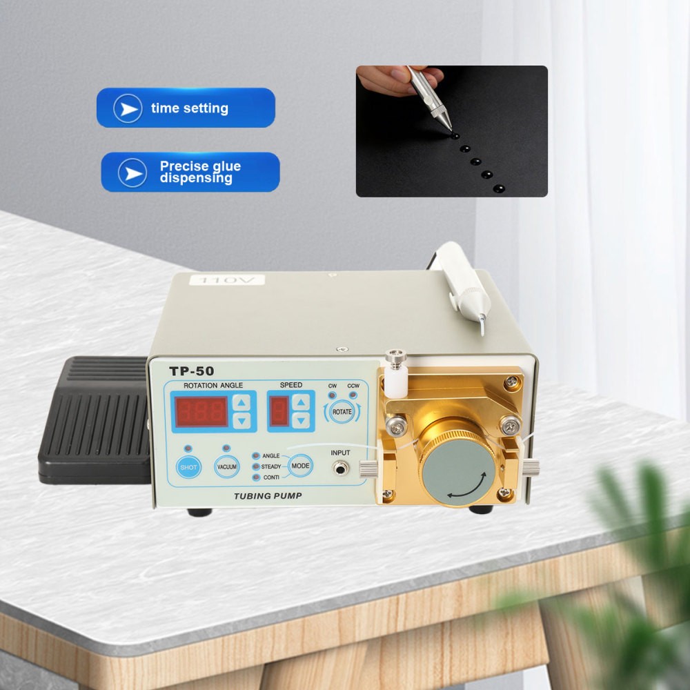 TP-50 Peristaltic Fast-drying Liquid Glue Dispenser Dispensing Machine 110V