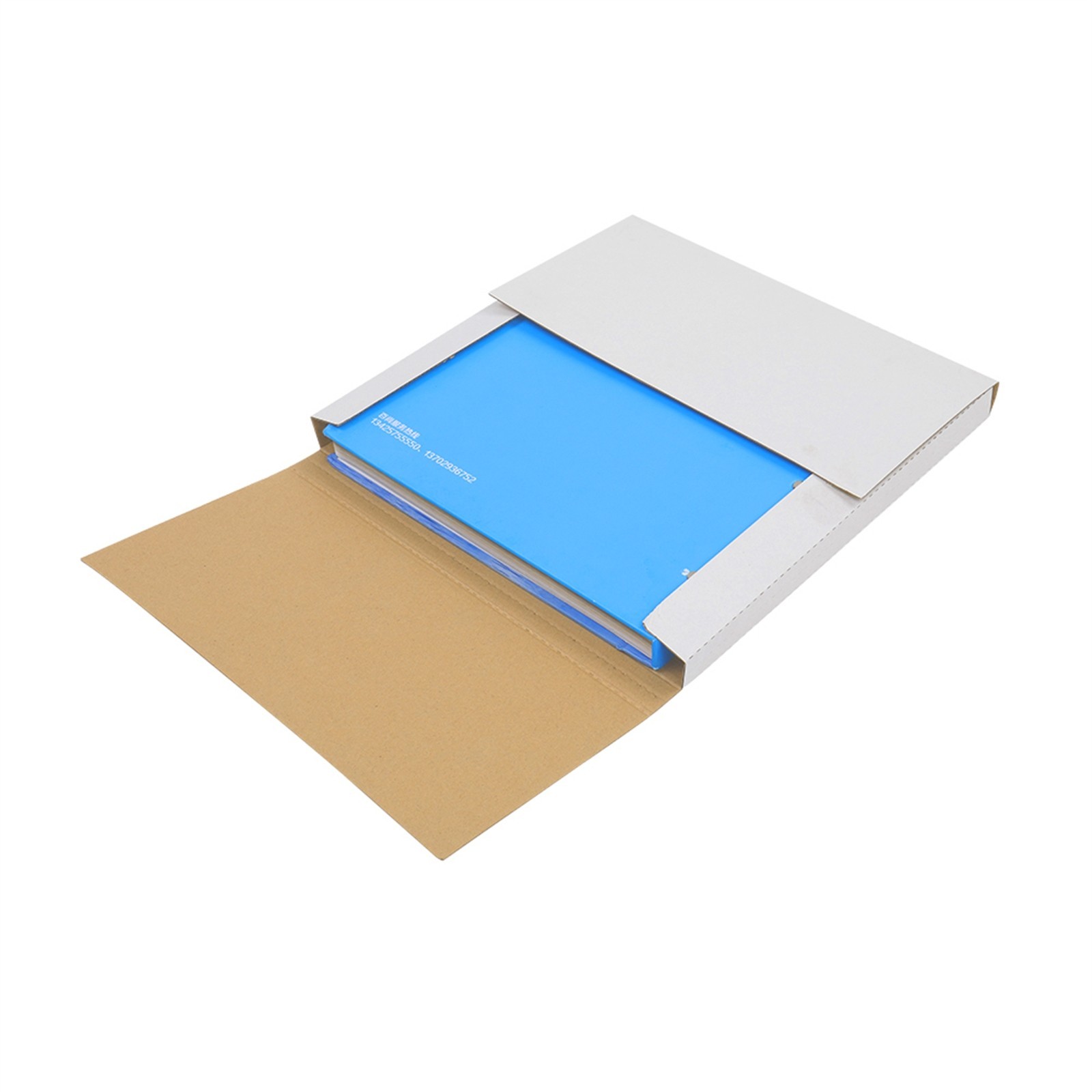 25PCS Vinyl Record Shipping Boxes 12.5″ Album Mailers Cardboard Packaging White