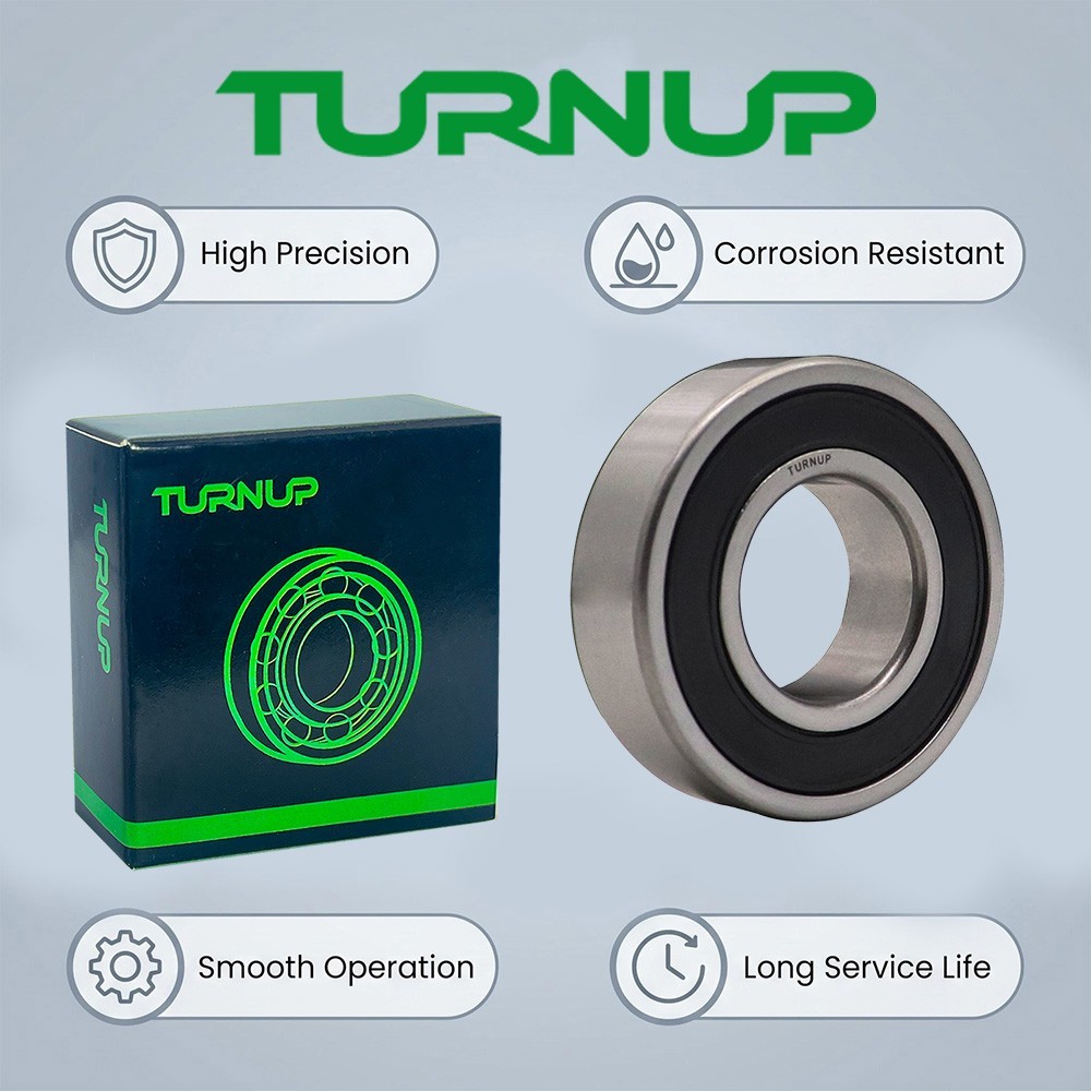 2Pcs TURNUP 1623-2RSC3 Inch Ball Bearing 1/2″x1-1/2″x1/2″ Double Sealed