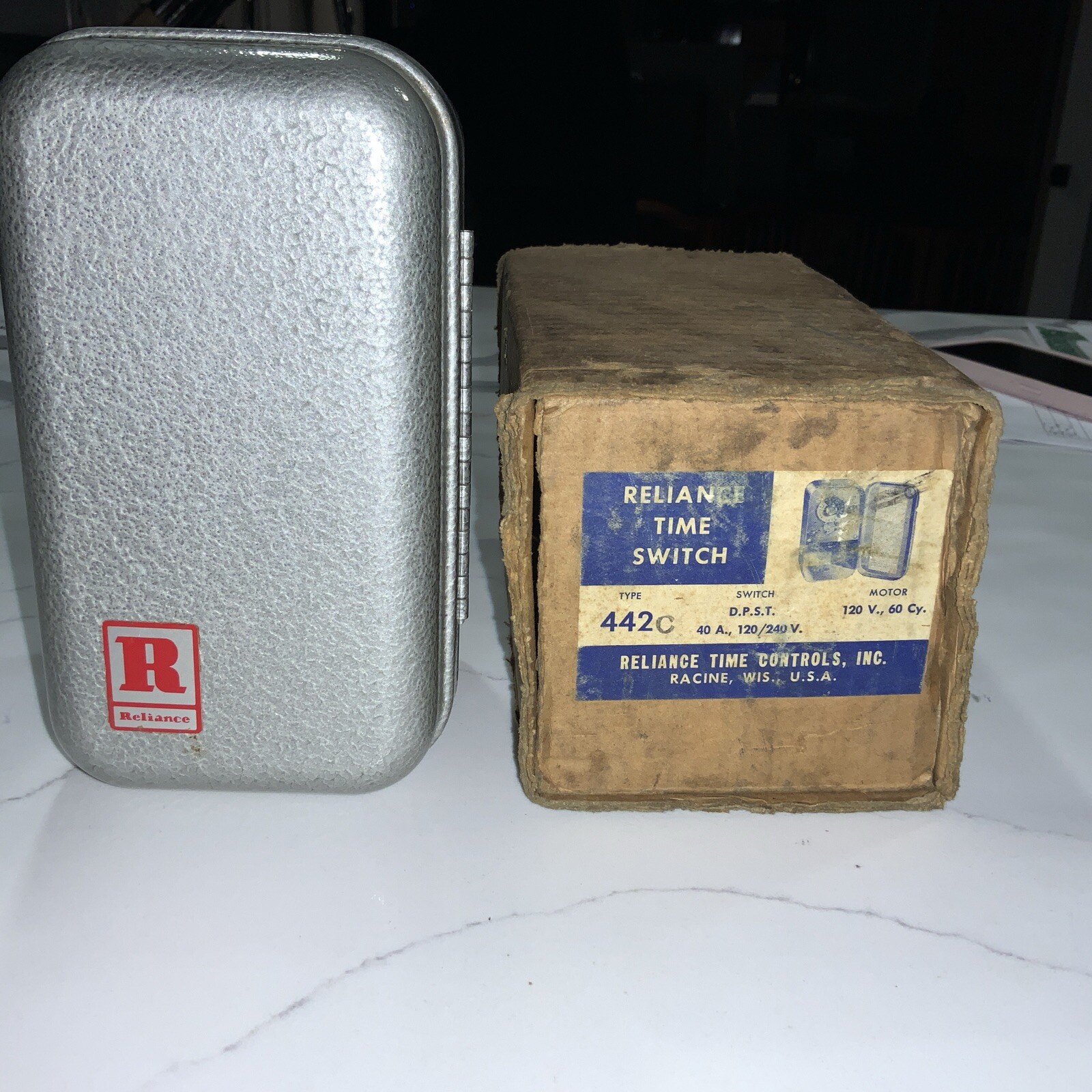 NOS Vintage: Reliance Type 442C Time Switch #A1065C – 120/240 Volt, AC – 60 Cy.