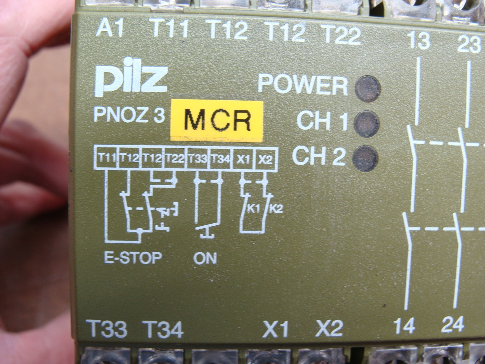 PILZ PNOZ 3 24V DC 5S10 SAFETY RELAY 474894 24VDC