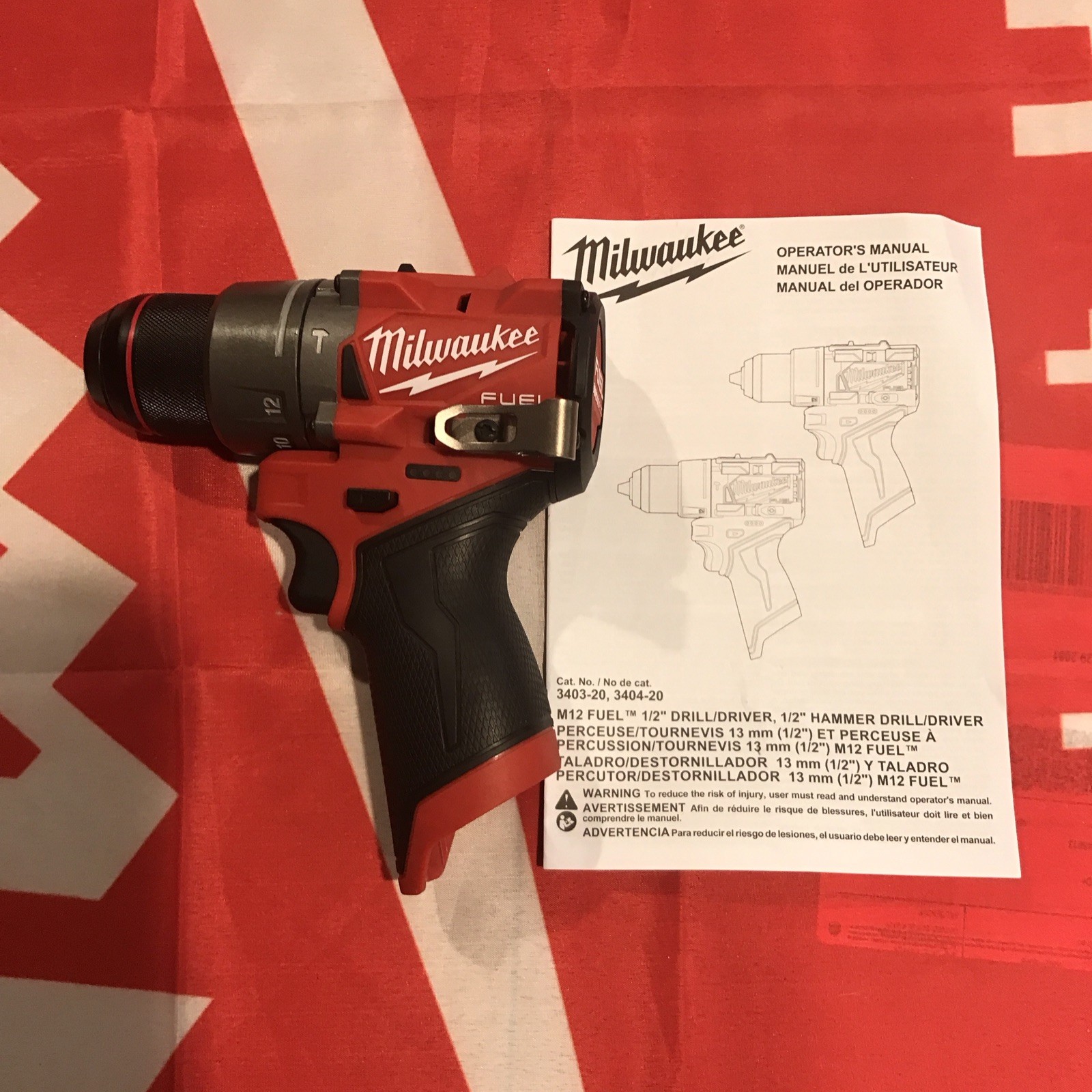 Milwaukee M12 FUEL 1/2″ Hammer Drill/Driver 3404-20 New – Tool Only