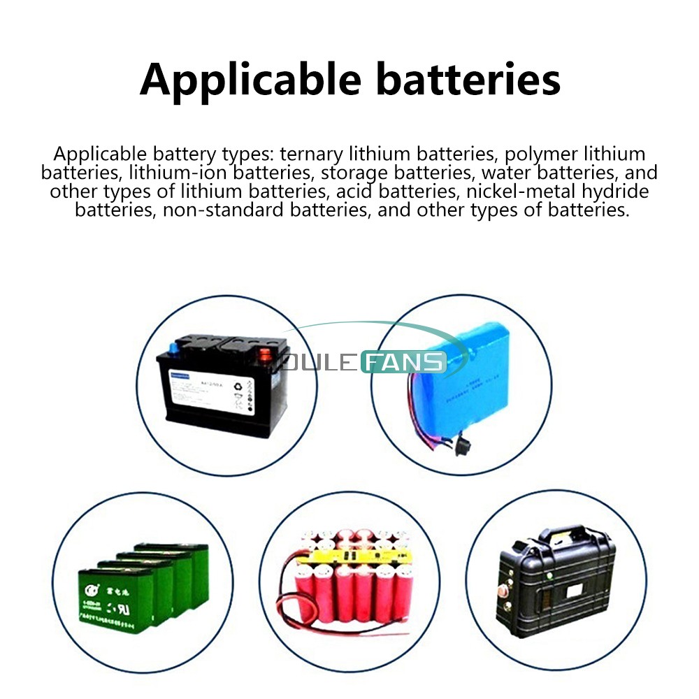 Digital Battery Level Indicator Voltage Power Percentage Temperature LCD Display