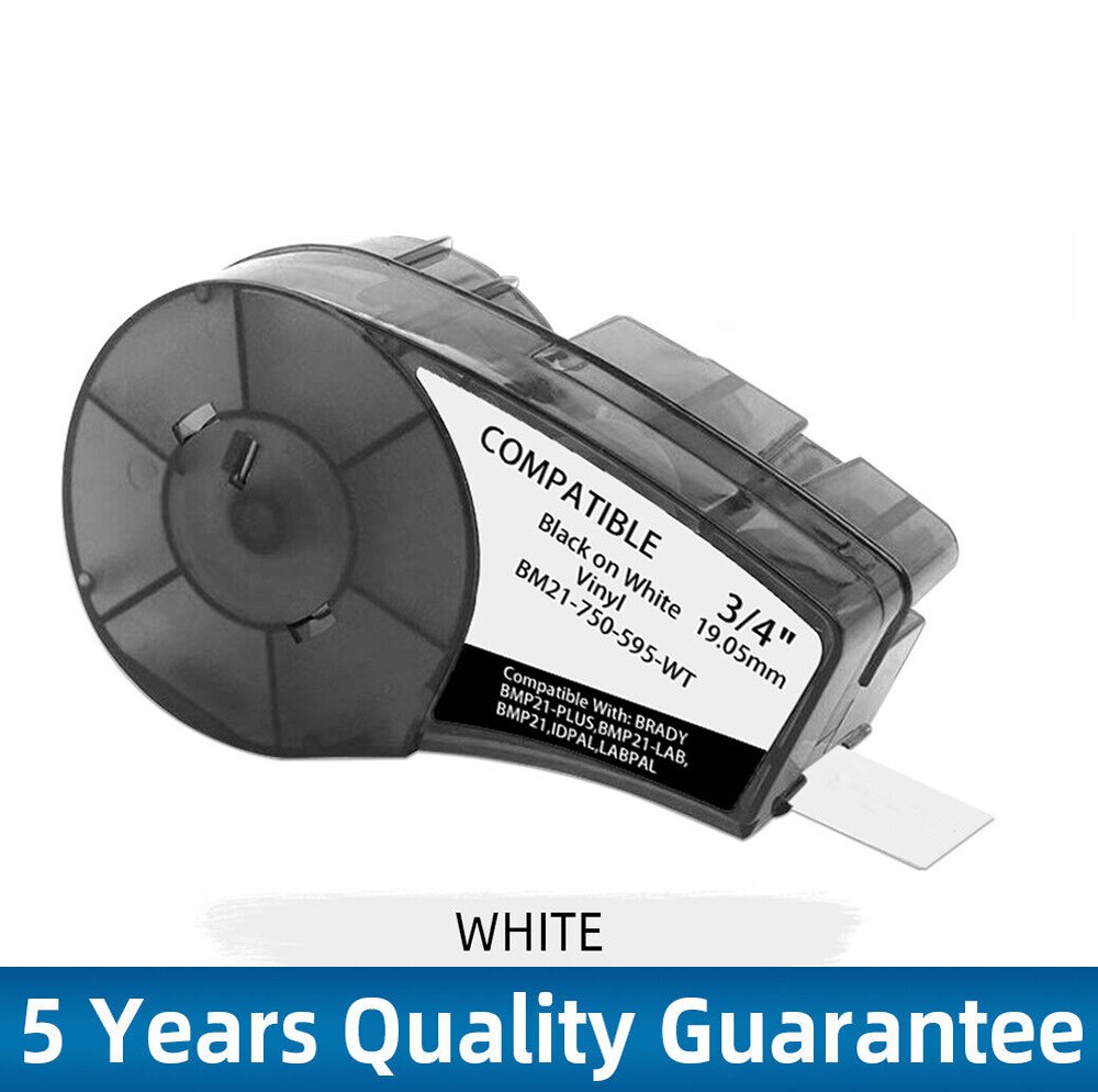For Brady BMP21-PLUS M21-750-595-WT M21-750-499 M21-750-427 Label Cartridge 3/4″
