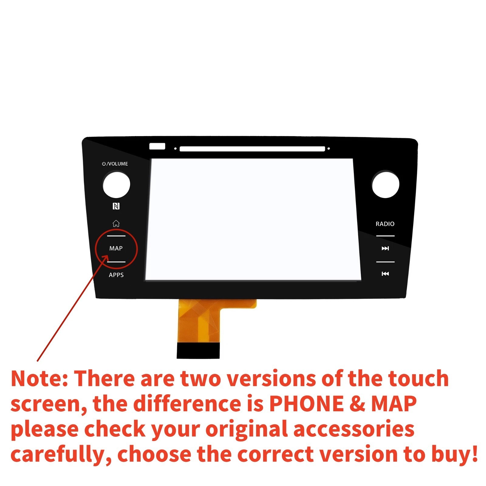 FOR Subaru Legacy Outback Radio Replacement Touch Screen Digitizer 2018 2019 OEM