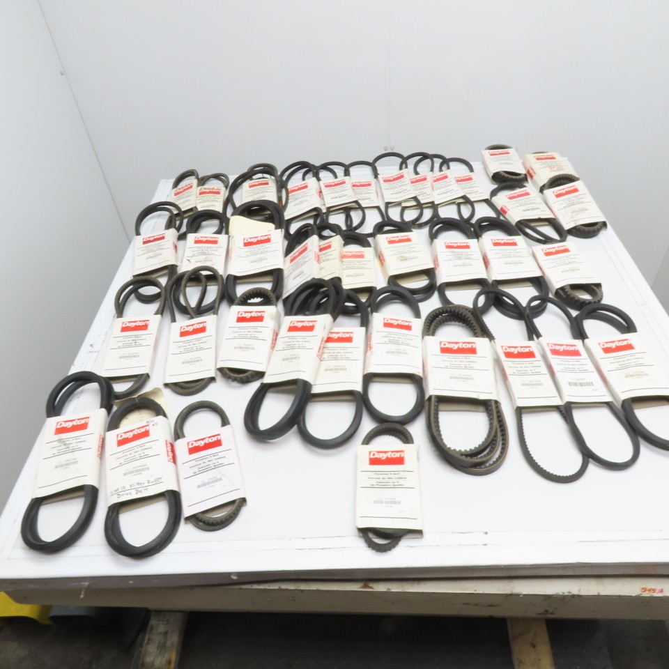 Dayton Huge Variety New V-Belts A, B, AX 3VX Section Restock Resell Lot Of 40