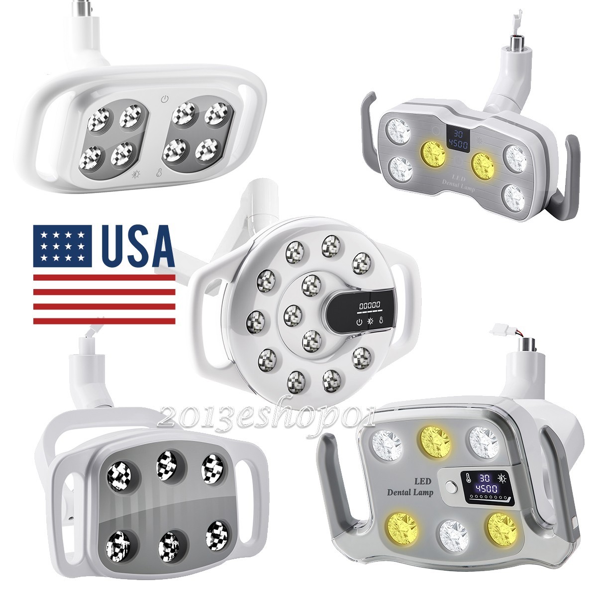 5 Types Dental LED Lamp Oral Light For Unit Chair adjustable Induction Sensor