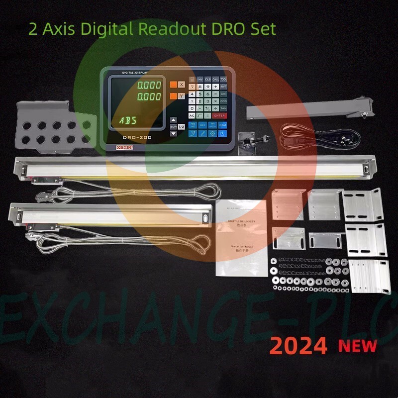 TTL DRO Display Kit CNC Milling Lathe 2/3 Axis Digital Readout 5um Linear Scale