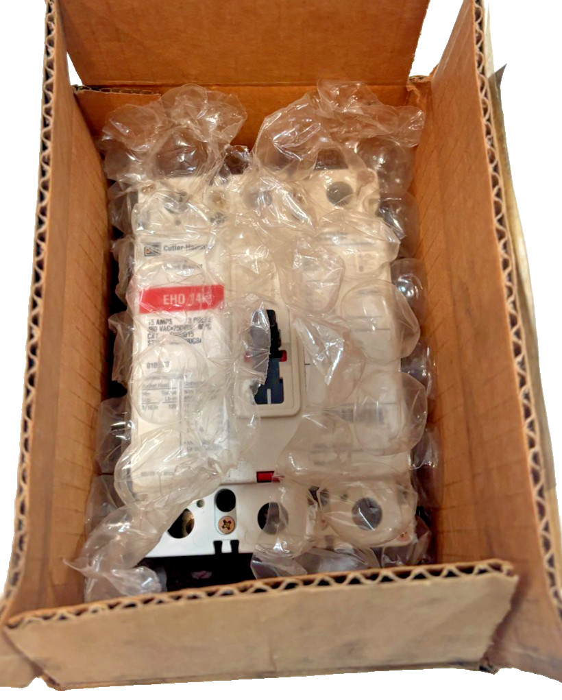 CUTLER HAMMER EHD3015 – 15A, 3P, 480 VOLT INDUSTRIAL CIRCUIT BREAKER, 14K – NEW