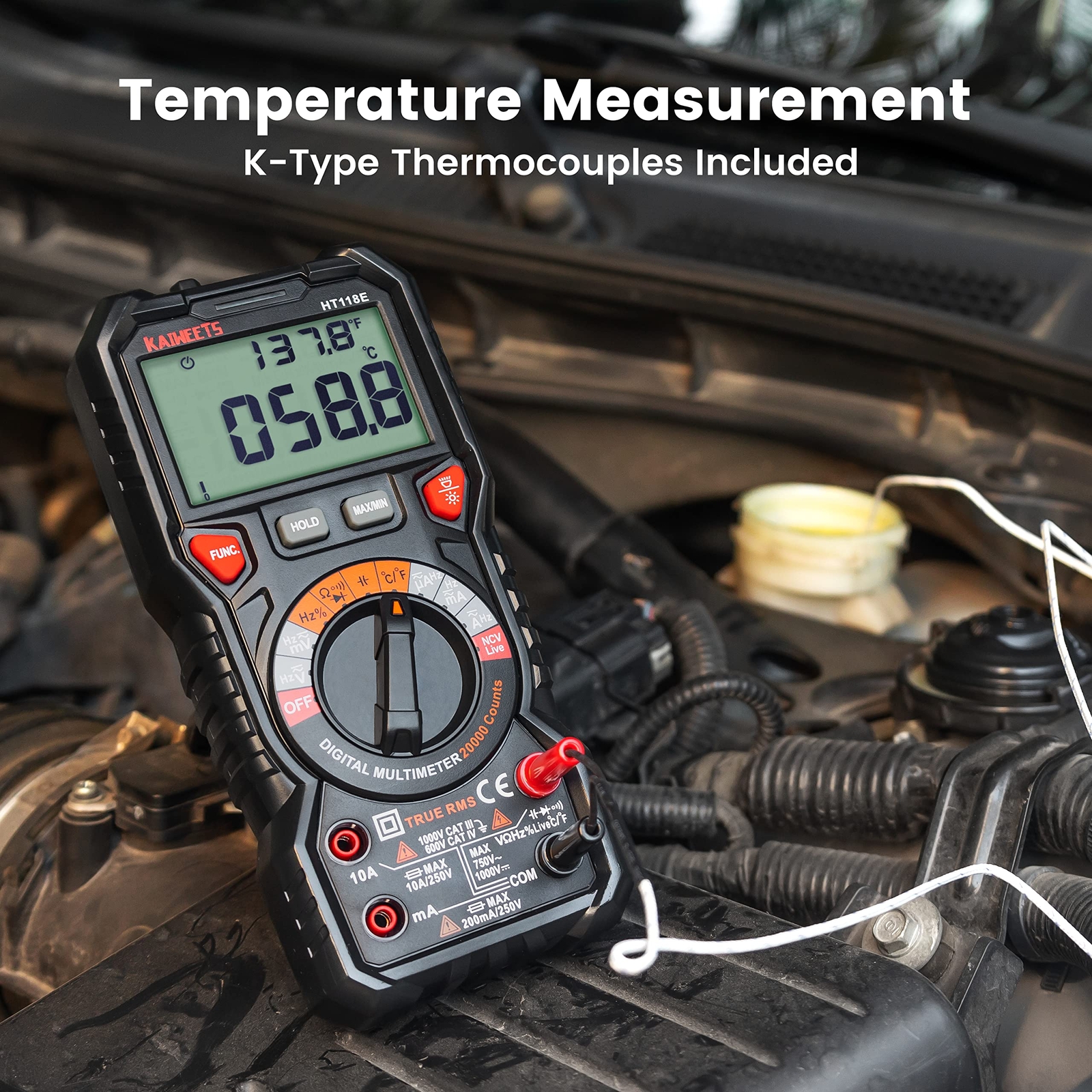 KAIWEETS HT118E Digital Multimeter TRMS 20000 Counts with Higher Resolution