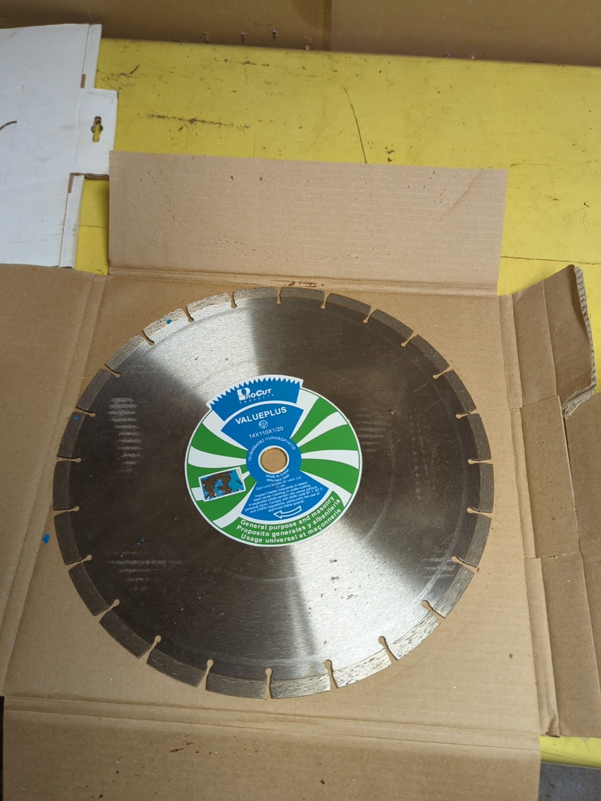 NEW NORTON PRO CUT Value plus 14″ x 110×1/20 DIAMOND BLADE YVPHSGP14110