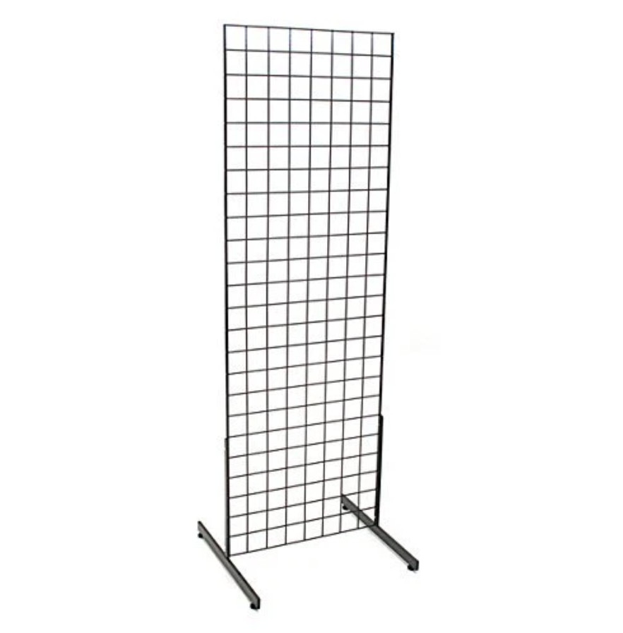 Display Grid Rack 6 ft Panel Metal Stand Retail Store Craft Art Shelf Organizer