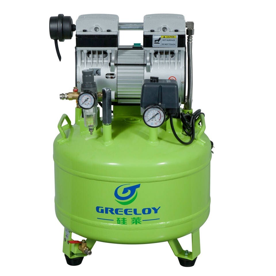 40L Greeloy Silent Oil Free Air Compressor 800W Dental Medical Lab Use GA-81 USA