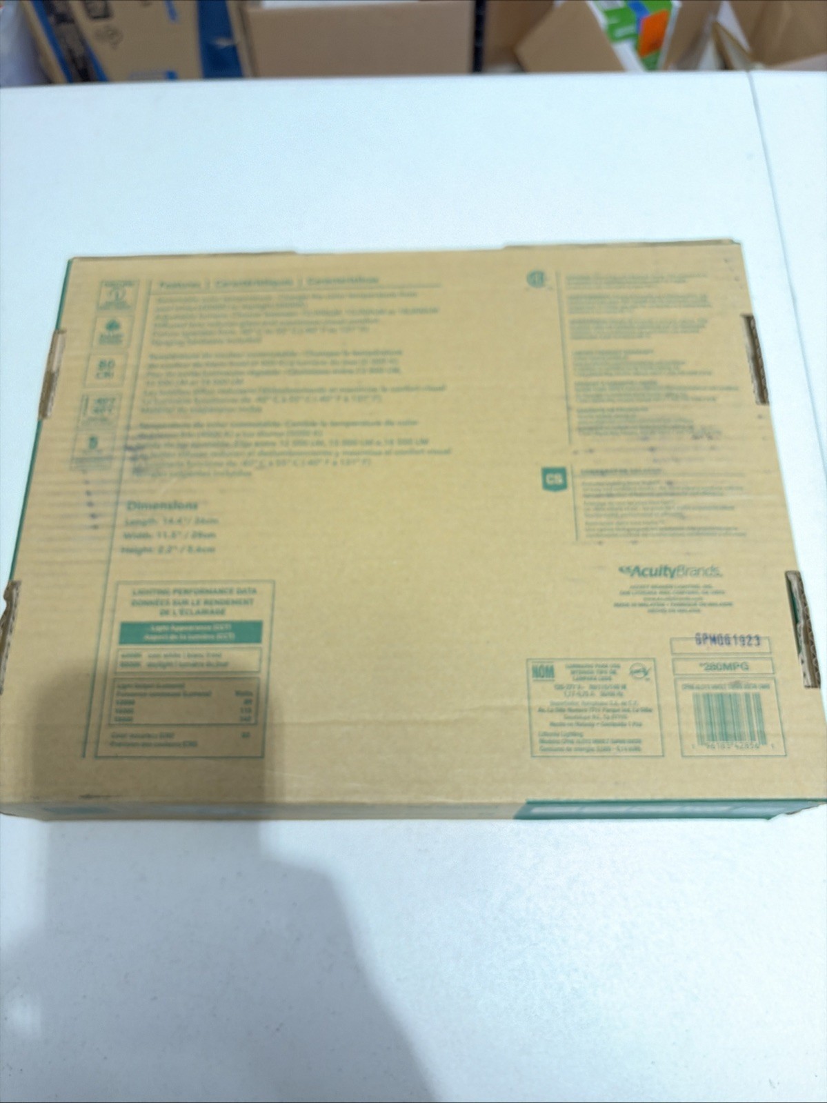 15.27-in x 11.5-in 1-Light 18000-Lumen Adjustable-Lumen 5000 K High Bay White