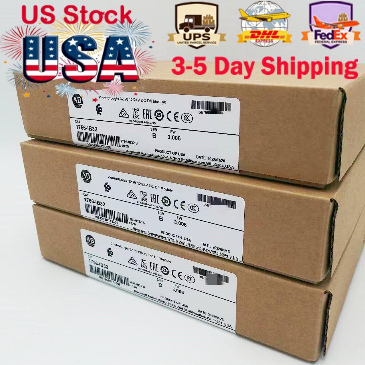 NEW- Allen Bradley 1756-IB32 AB SER B CONTROLOGIX 32 PT DC INPUT MODULE US USA