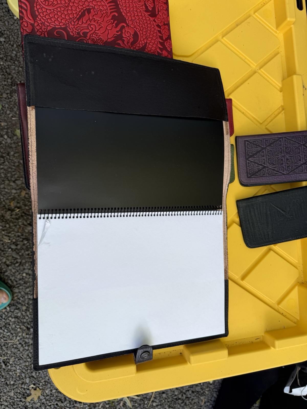 OBERON Design Celtic Leather Notebook Relief LOT COLLECTION Of 7 Pieces SEE PICS