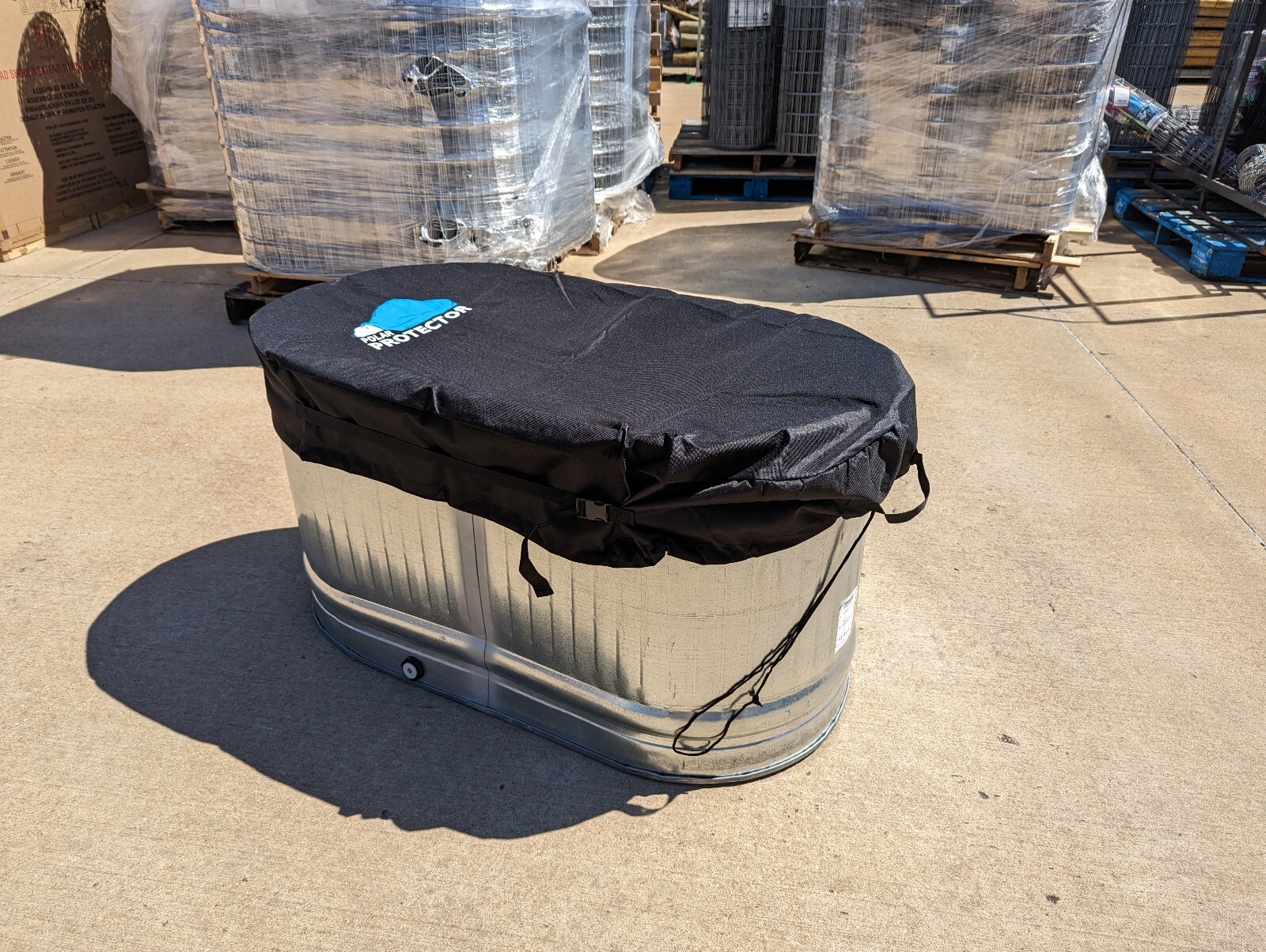 2X2X4 Galvanized Stock Tank Cover Ice Water Therapy Ice Bath Cover Waterproof