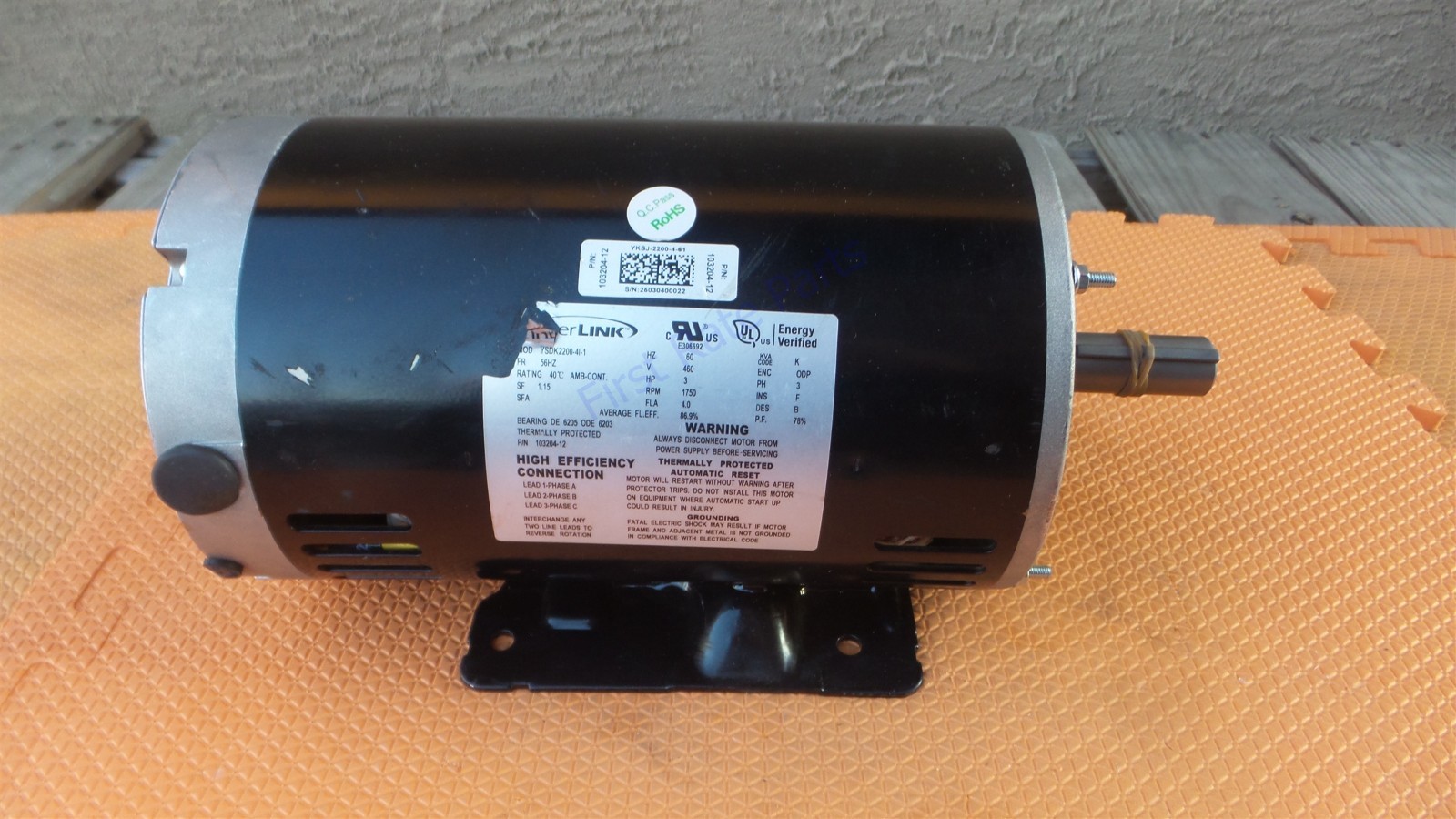 Lennox 16P91 Blower Motor 103204-12 79W69 103204-05 YSDK2200-4l-1 Interlink NEW