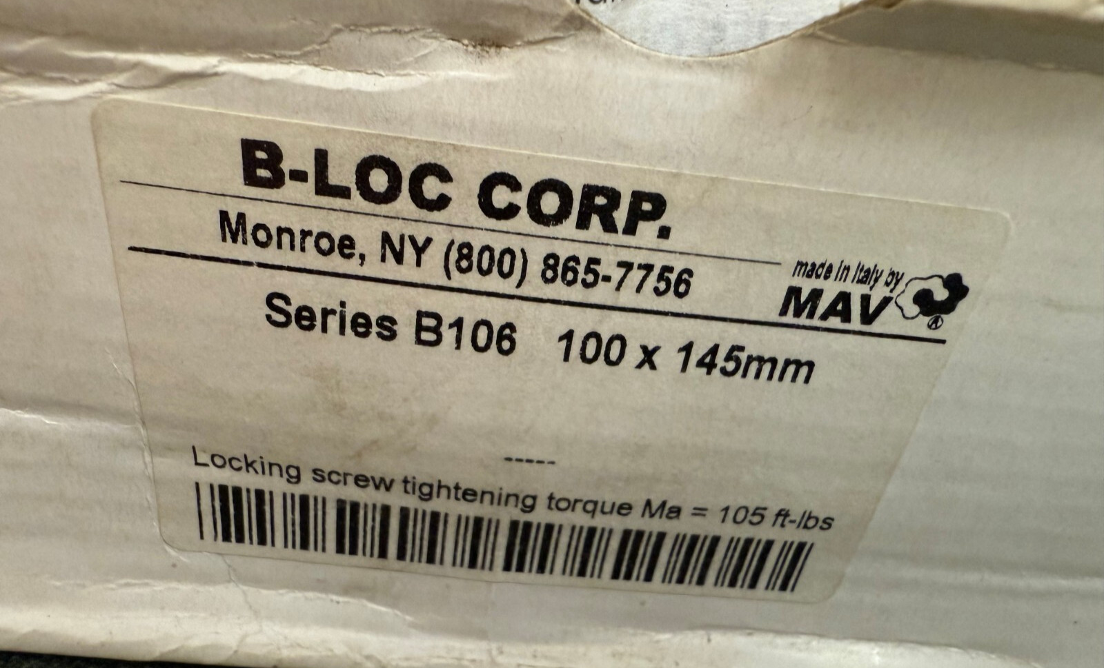 B-LOC Corp. Series B106 100 x 145mm Bushing