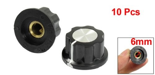 A13041000ux0108 Perillas Giratorias Superiores En Tono Plateado Para 6 Mm Po…