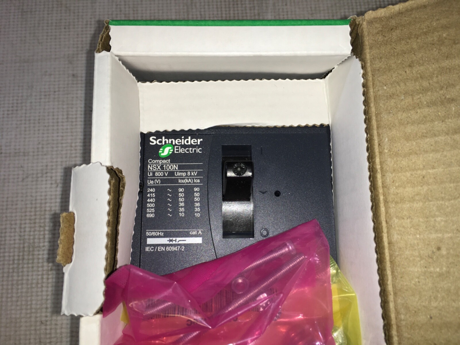 Schneider Electric Breaker, LV429006, NSX 100N, 3 pole, NOS, LG-2346