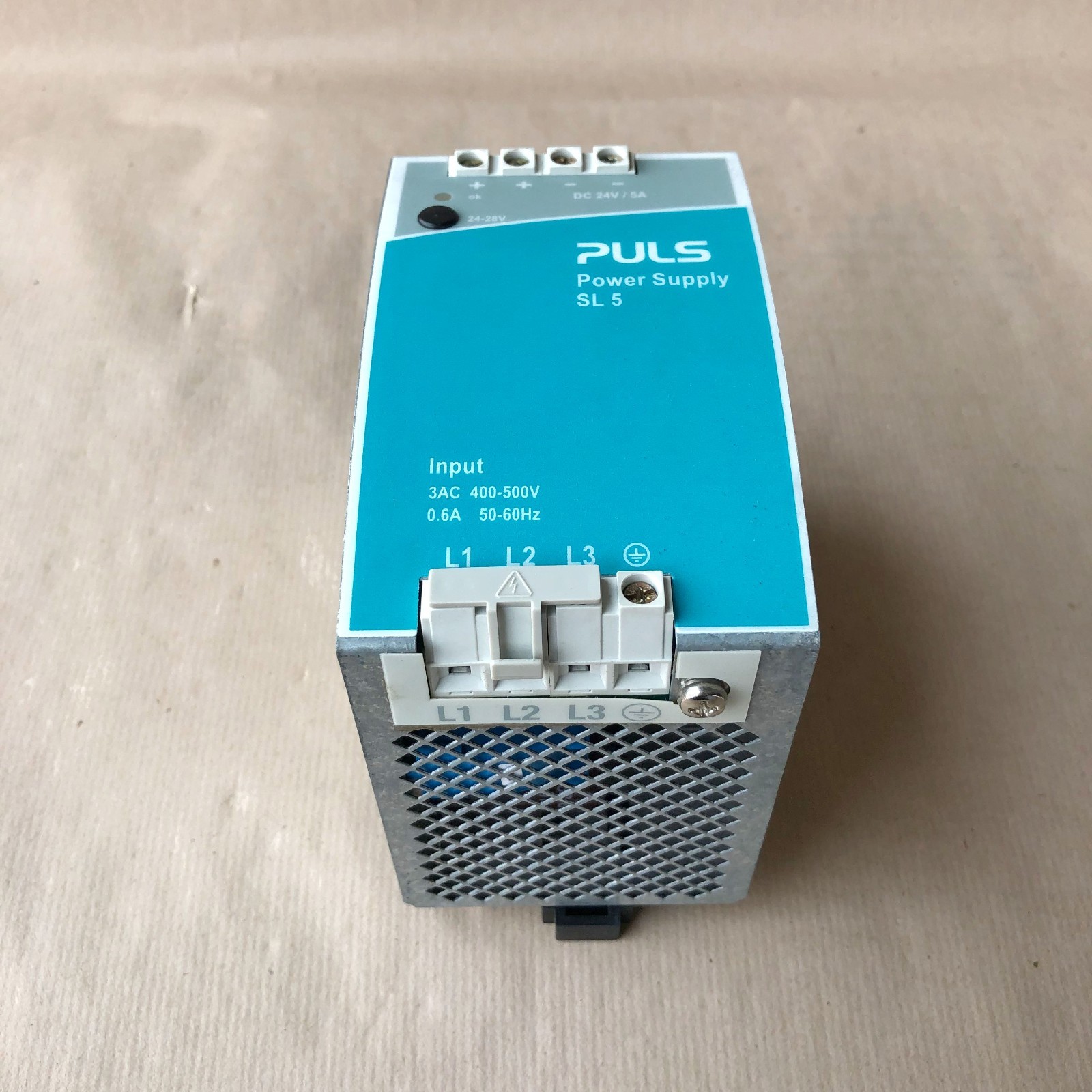 PULS SL5.300 POWER SUPPLY 3-PHASE 400-500V 24-28V 5A 120W