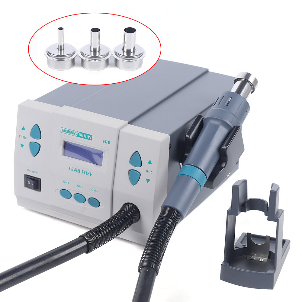 861DW Heat Gun Digital Display Station Hot Air Rework Station Soldering 1000W