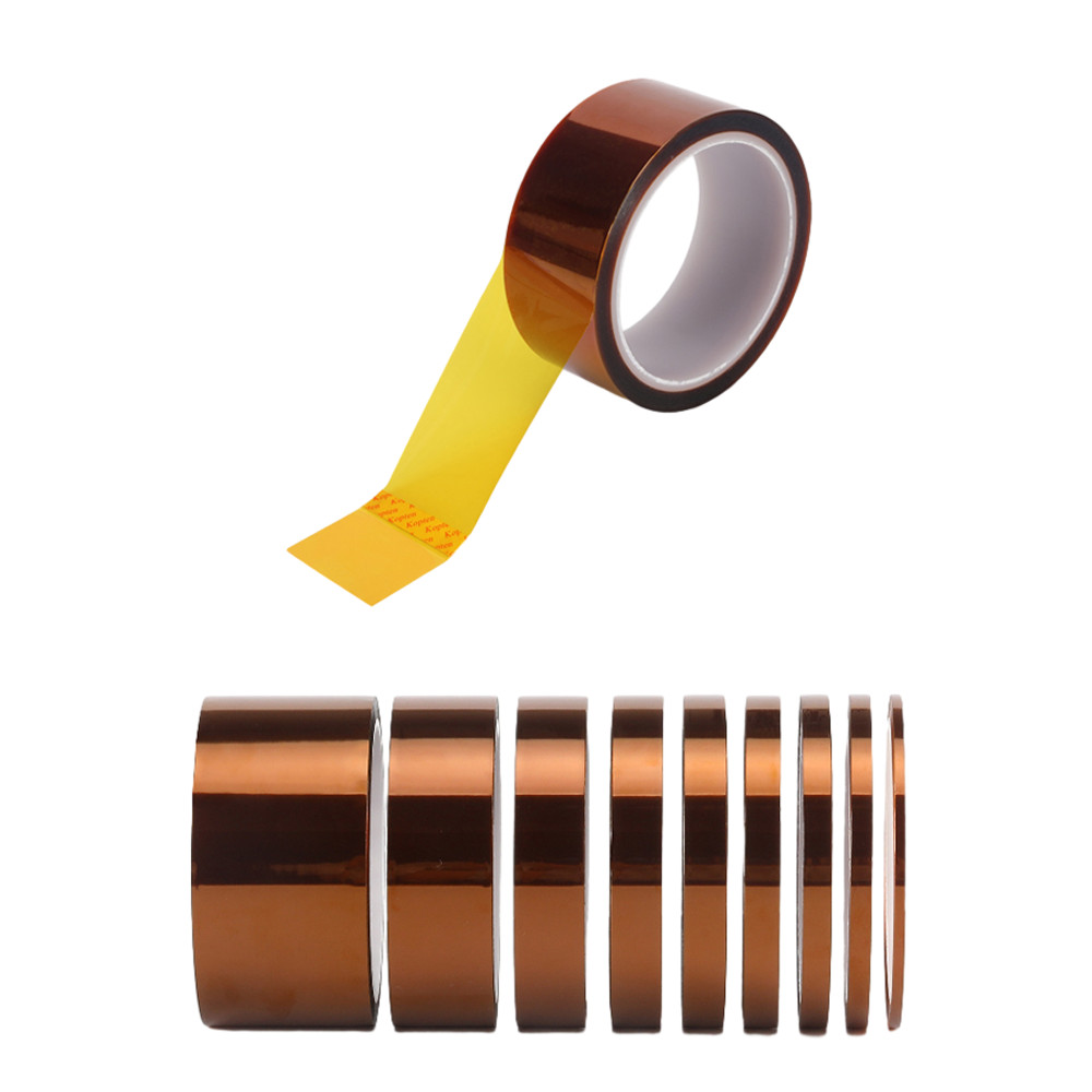 Kapton Polyimide Tape Heat Resistant Adhesive Insulation Width 3-100mm 33m/Roll