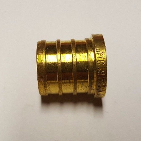 5 PIECES 3/4″ PEX PLUG (END CAP) – BRASS CRIMP FITTINGS (LEAD-FREE)
