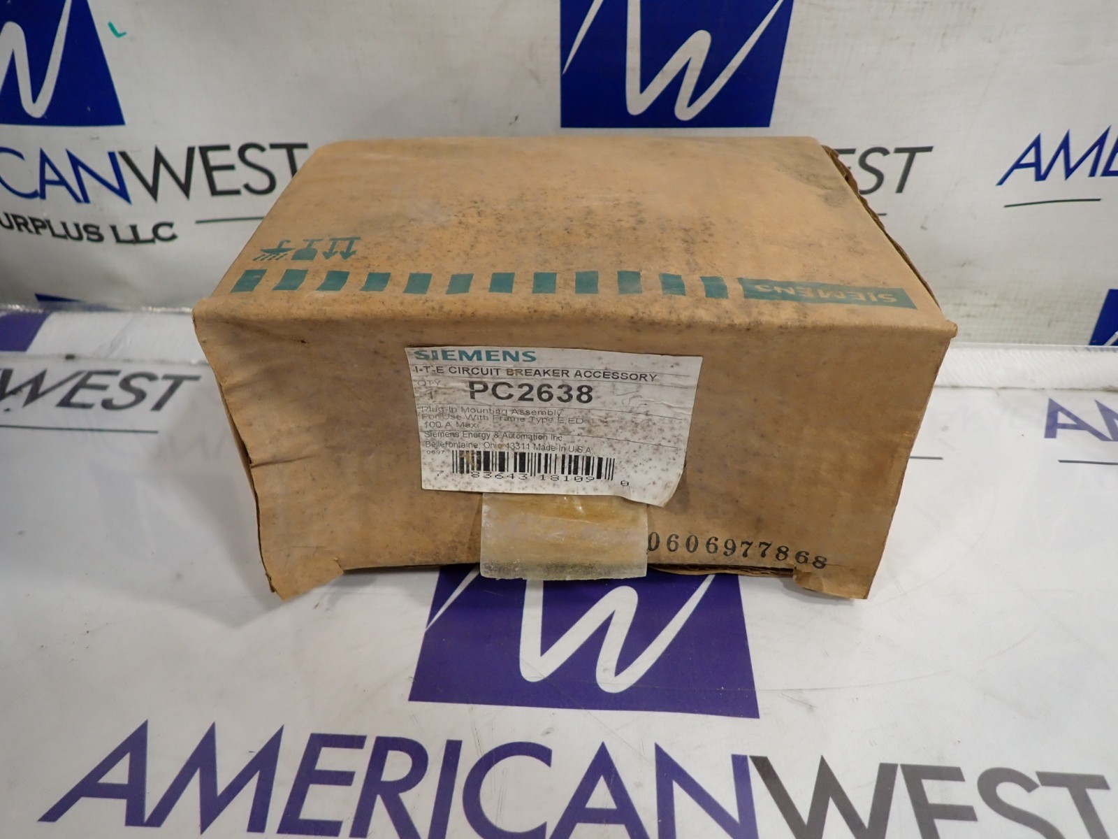 1 NEW in Box SIEMENS PC2638 Plug in Mounting Assembly for ED Breakers to 100A