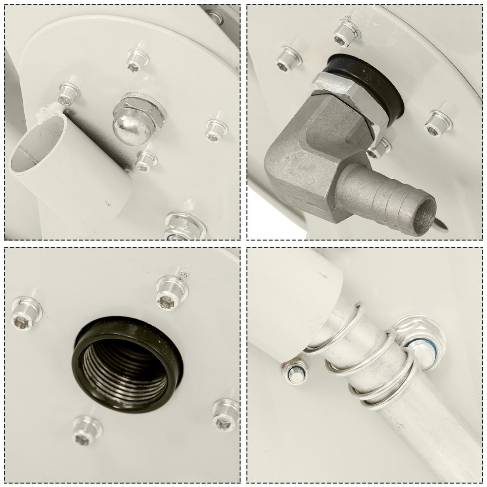 Diesel Hose Reel 3/4″ × 50′ Auto Refueling Nozzle Gun Fuel Hose Reel Retractable