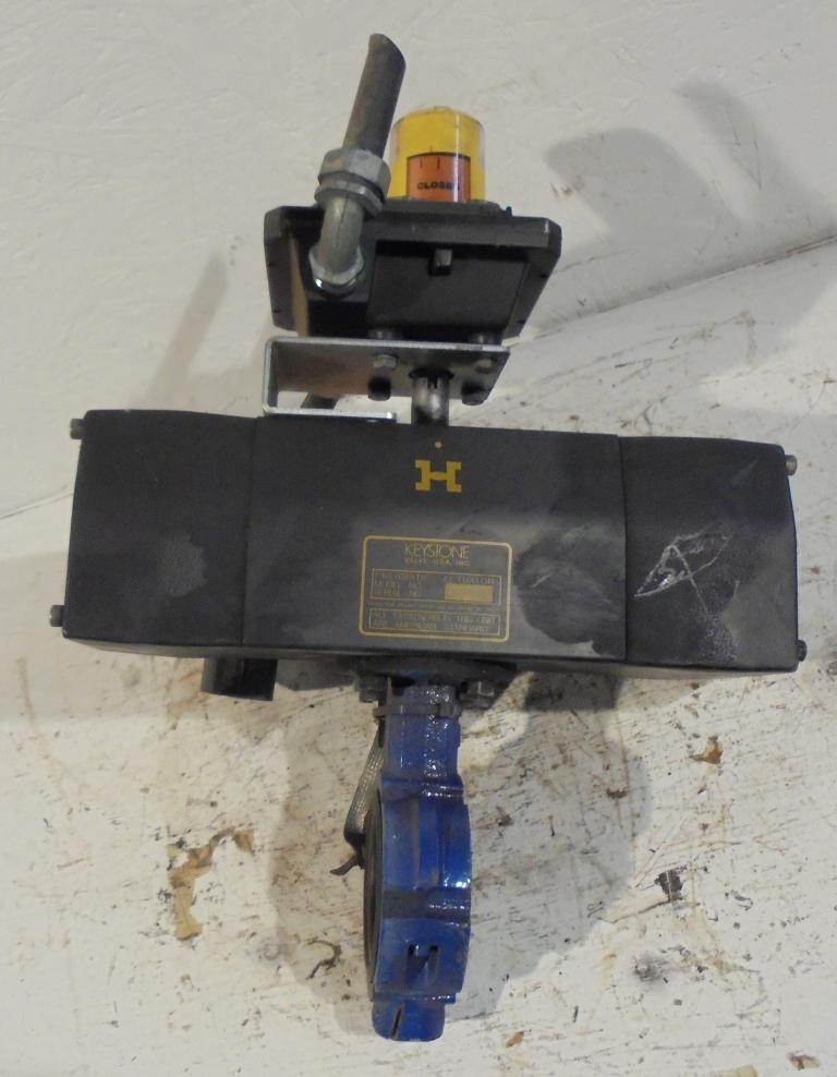 KEYSTONE PNEUMATIC ACTUATOR 020-790-301, 3″ BUTTERFLY, WESTLOCK MONITOR 4040