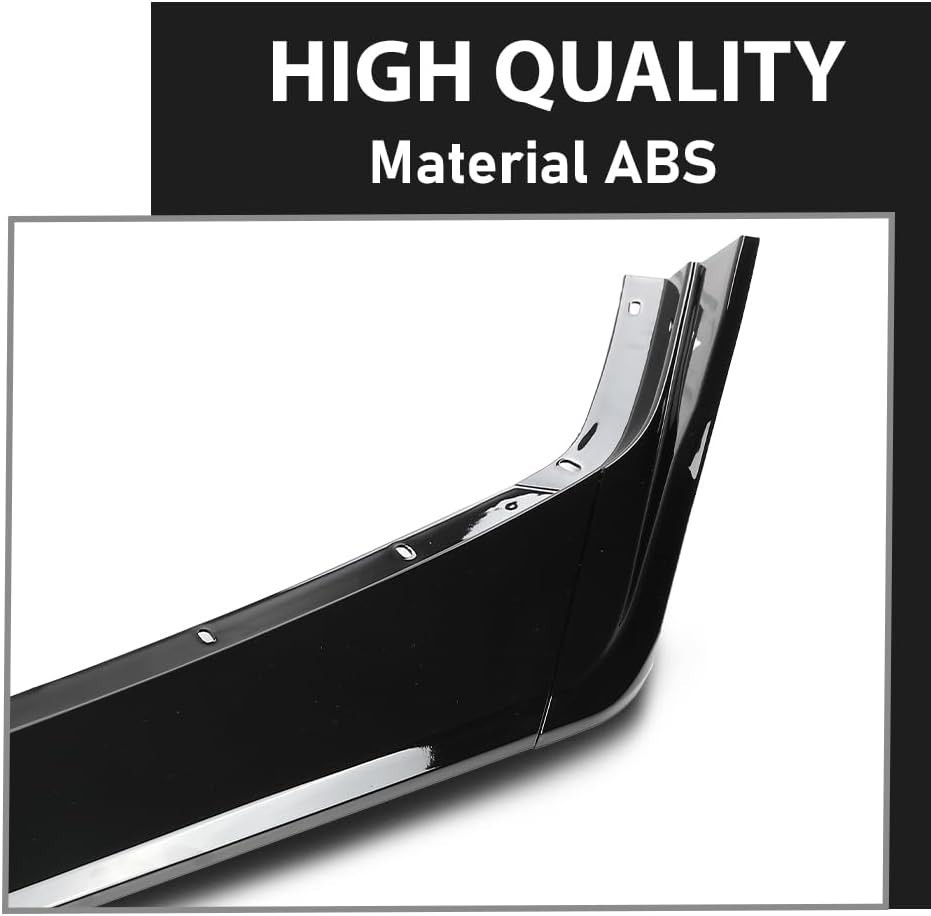 Front Bumper Lip Splitter Compatible Chevy Corvette C8 All Model 2020-2024 Black