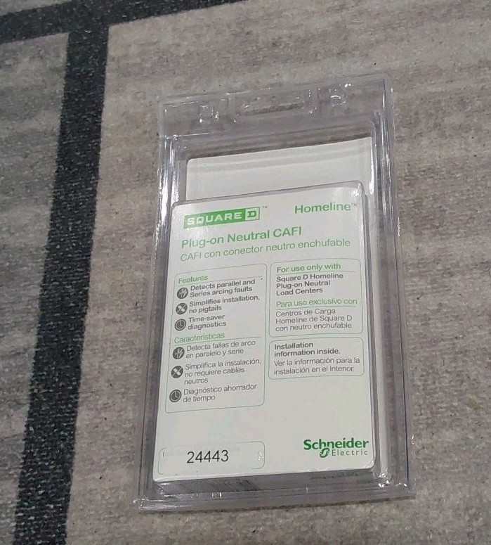 Square D HOM120PCAFIC Homeline Plug-On Neutral 20A Single-Pole Sealed NEW D2
