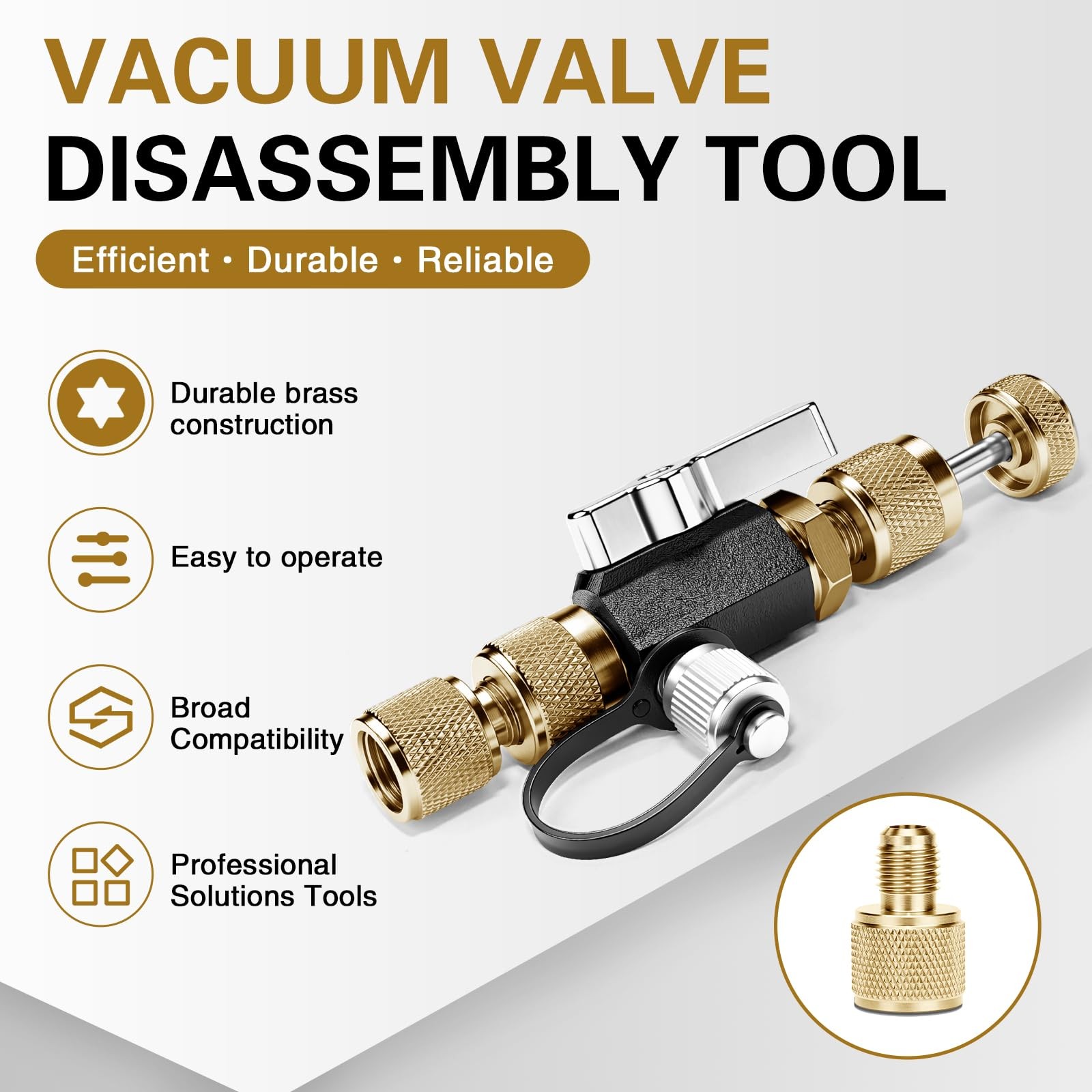 HVAC Valve Core Removal Tool,Valve Core Remover Installer Tool,1/4″& 5/16″ Du…