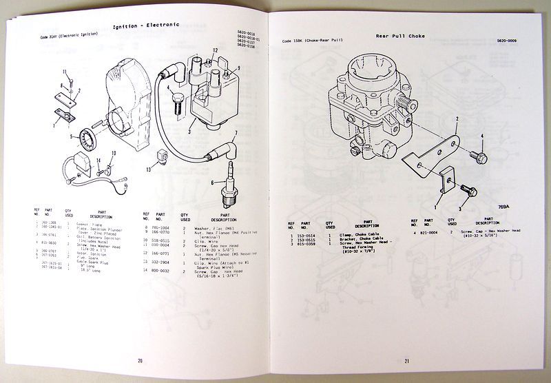 Onan P216 P218 P220 Engine Parts Manual Catalog Exploded Views For Assembly