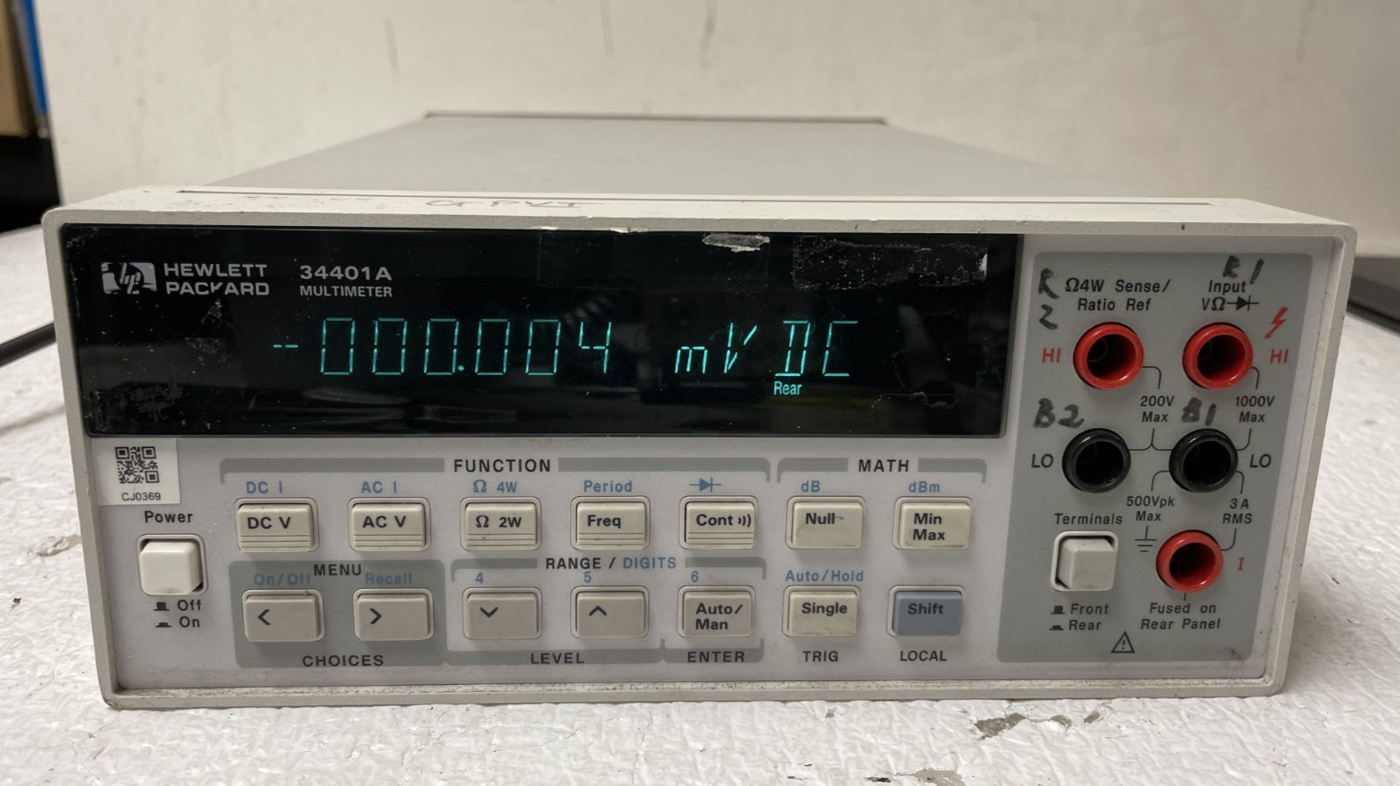 Agilent 34401A Digital Multimeter 6½ Digit For Parts *READ