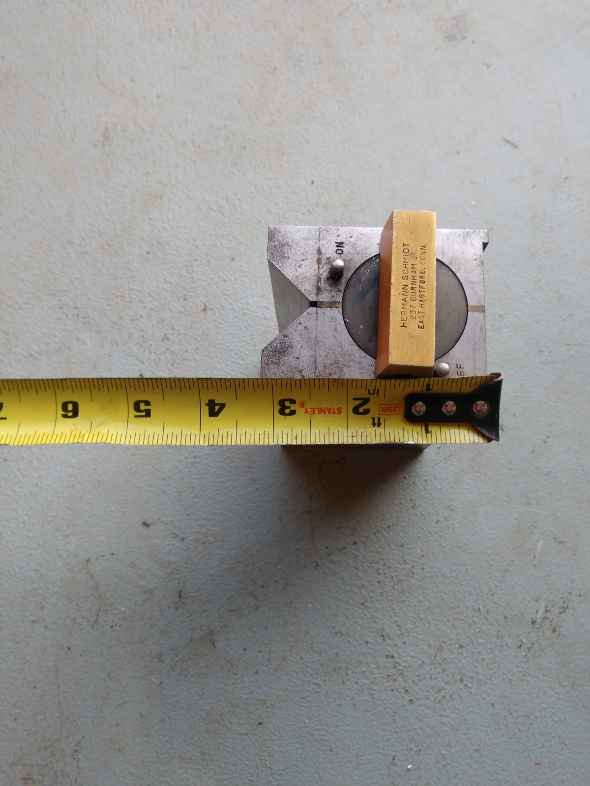HERMANN SCHMIDT USA Magnetic V Vee blockPrecision Tool Maker Machinist