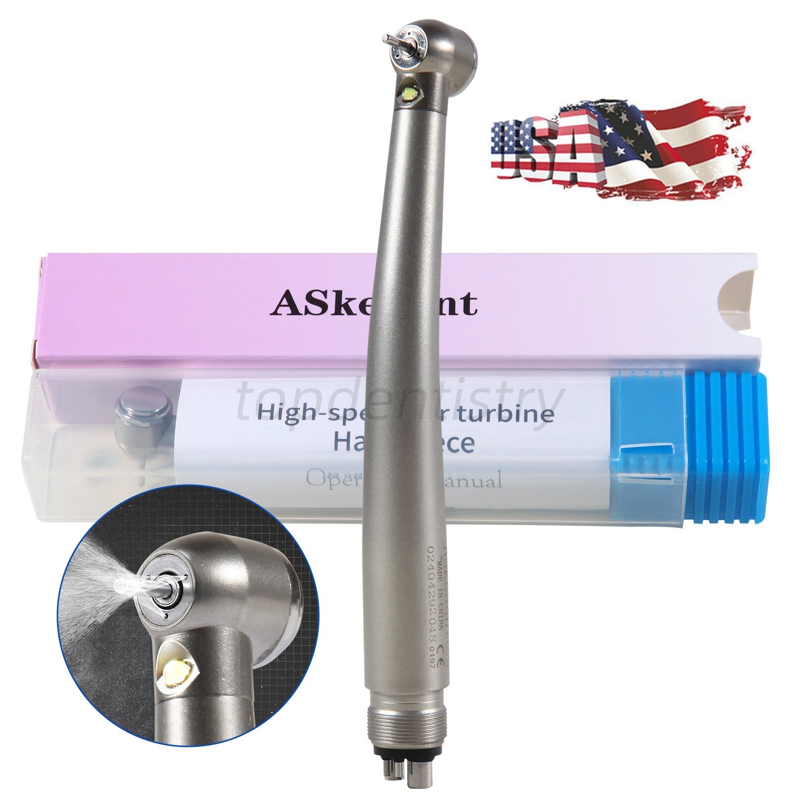 NSK MAX SG20 Dental 20:1 Reduction Implant Contra Angle Surgical Handpiece Push