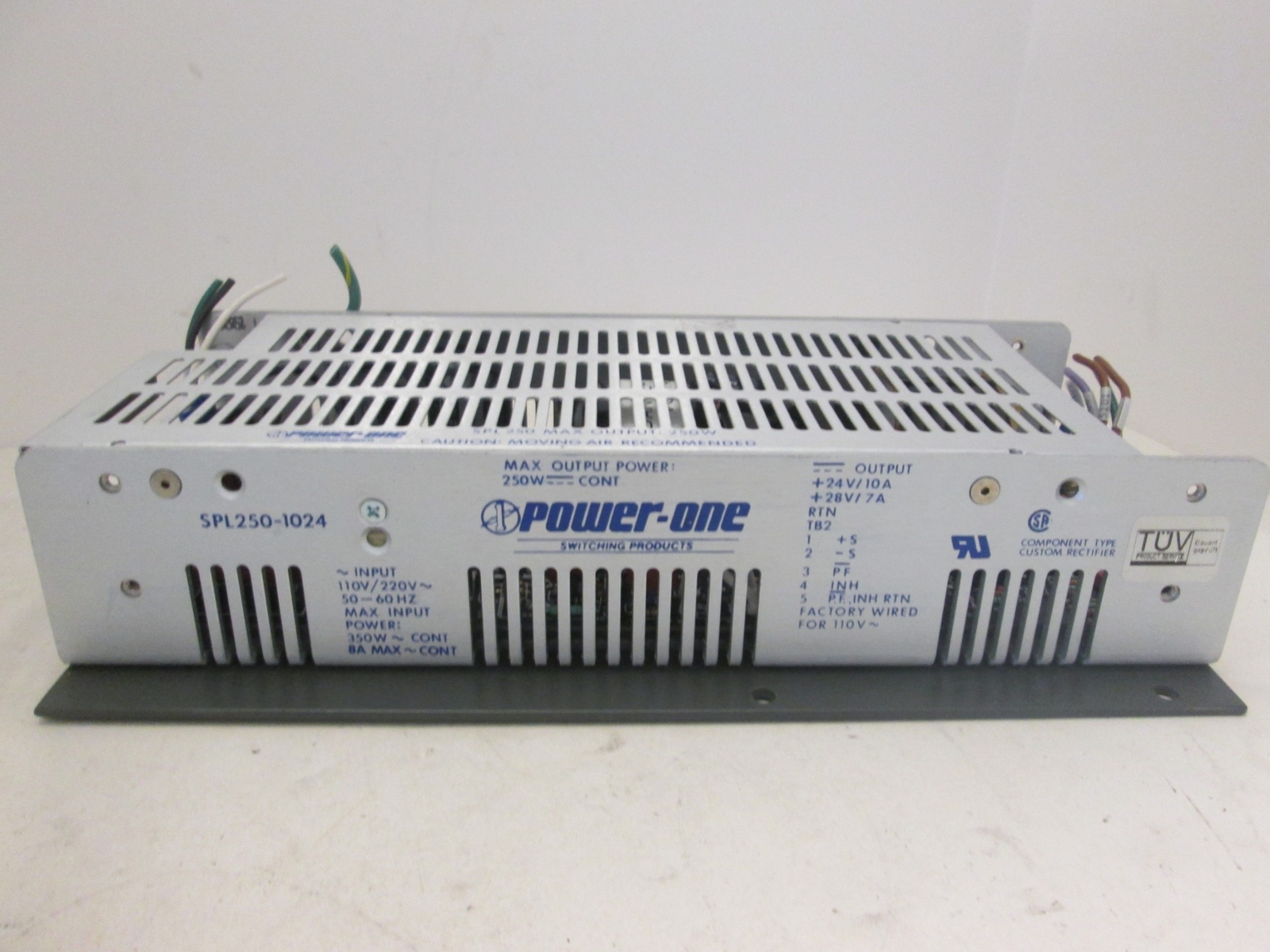 Power One, Power Supply, SPL250-1024, 110V/220V, 50-60Hz, Used