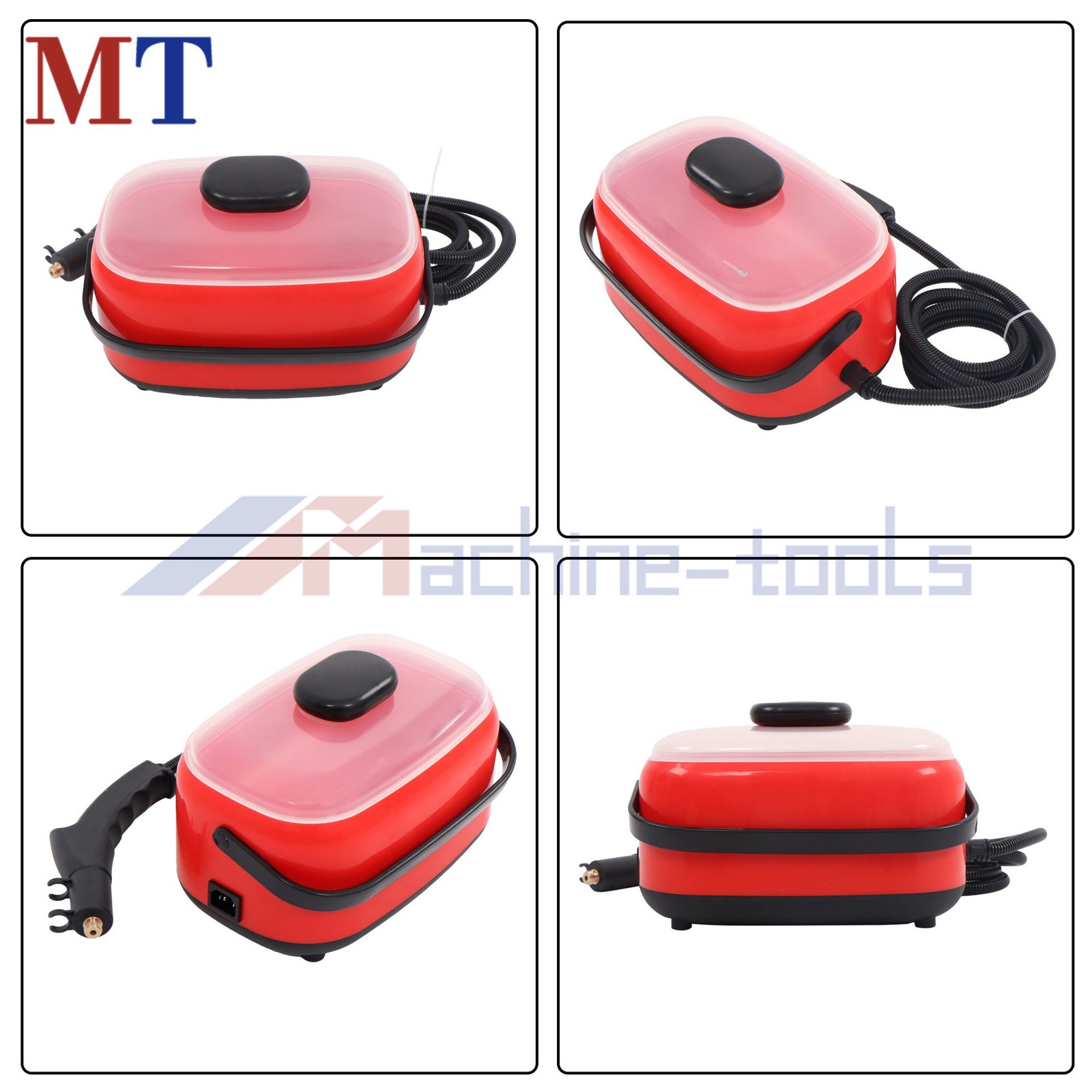 Adjustable Steam Cleaner 2500W Portable for Concrete Stains&Graffiti CleaningRed